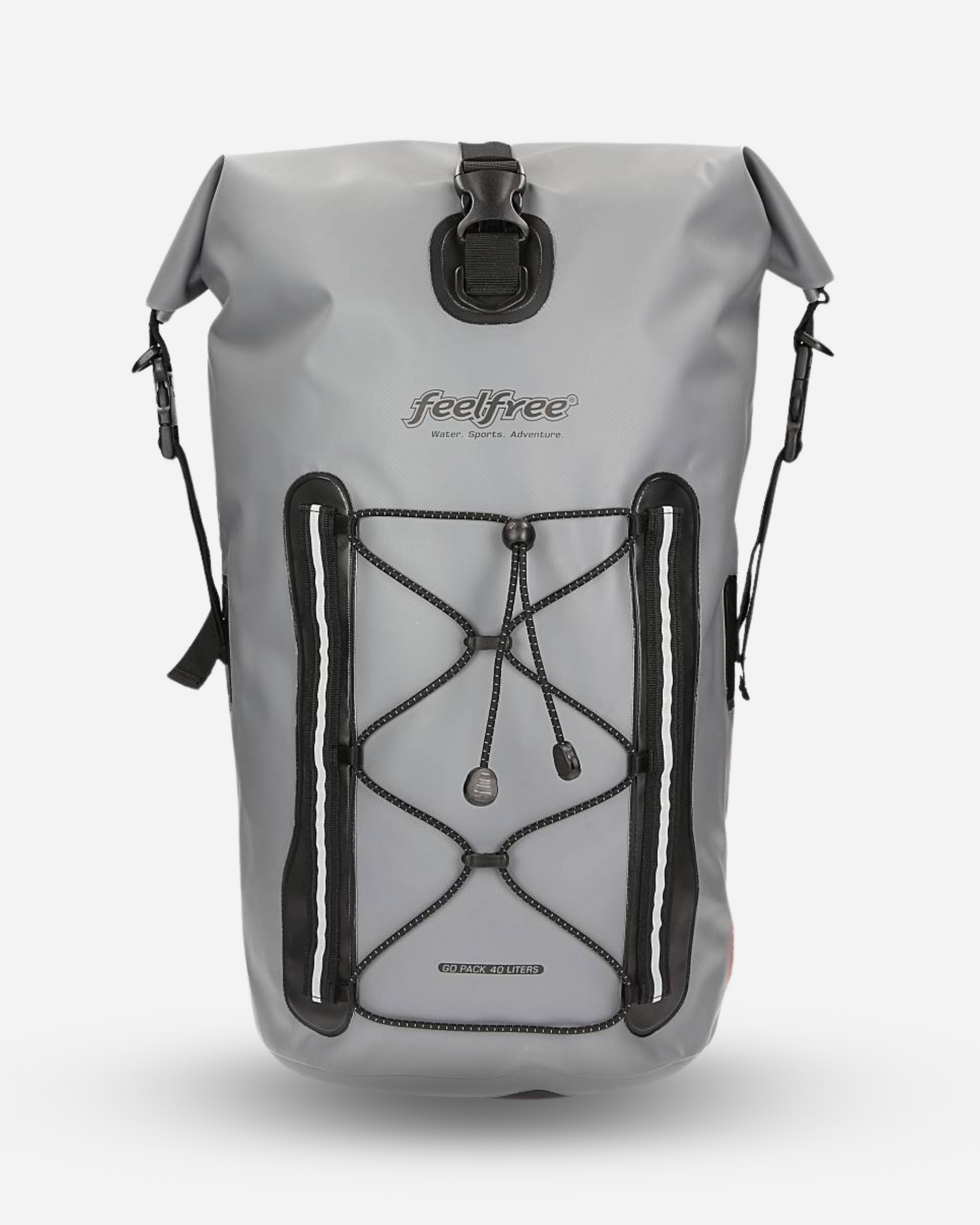 Sac à dos waterproof go pack 40L gris