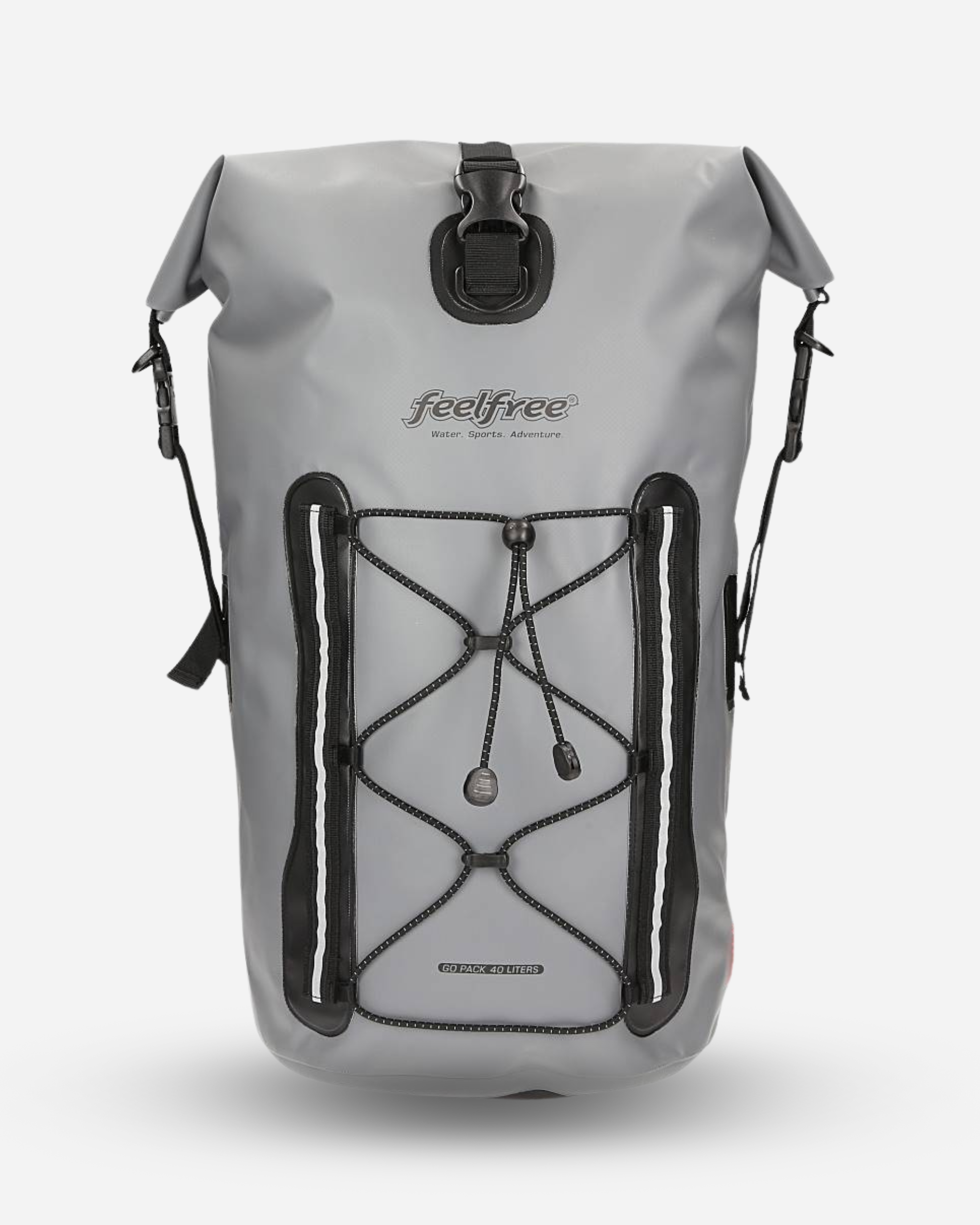 Sac à dos waterproof go pack 40L gris