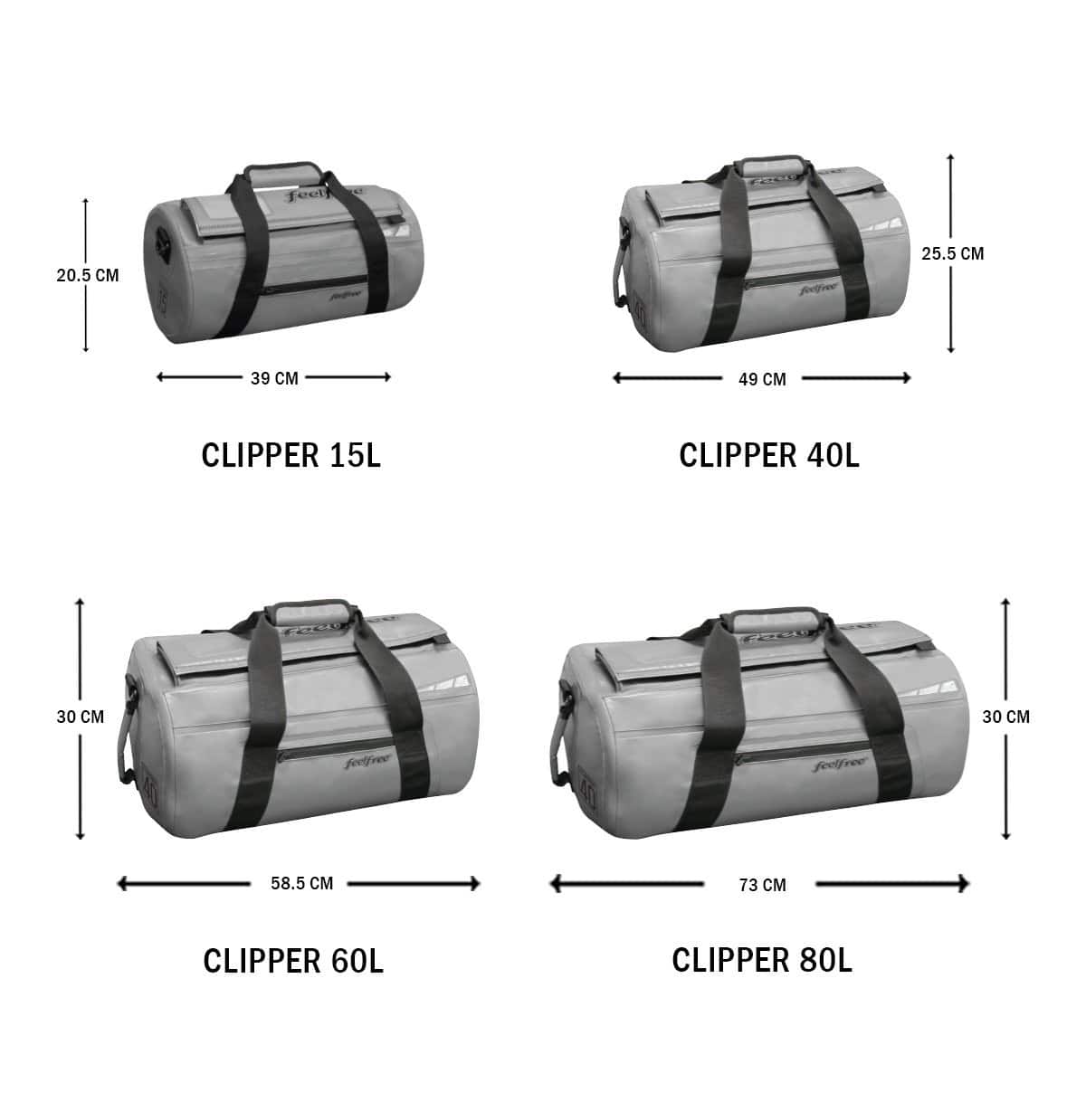 Sac bateau étanche CLIPPER Feelfree Différents modèles