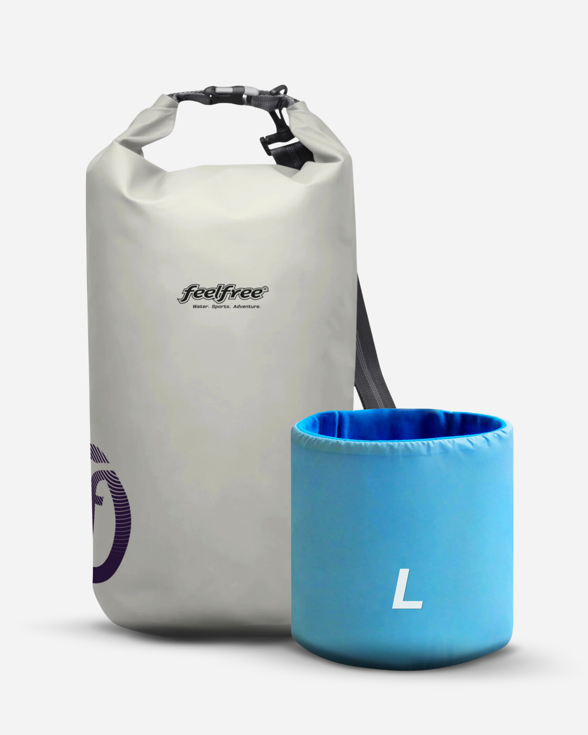 Sac polochon étanche Dry Tube – visuel pack promotionnel – FeelFree