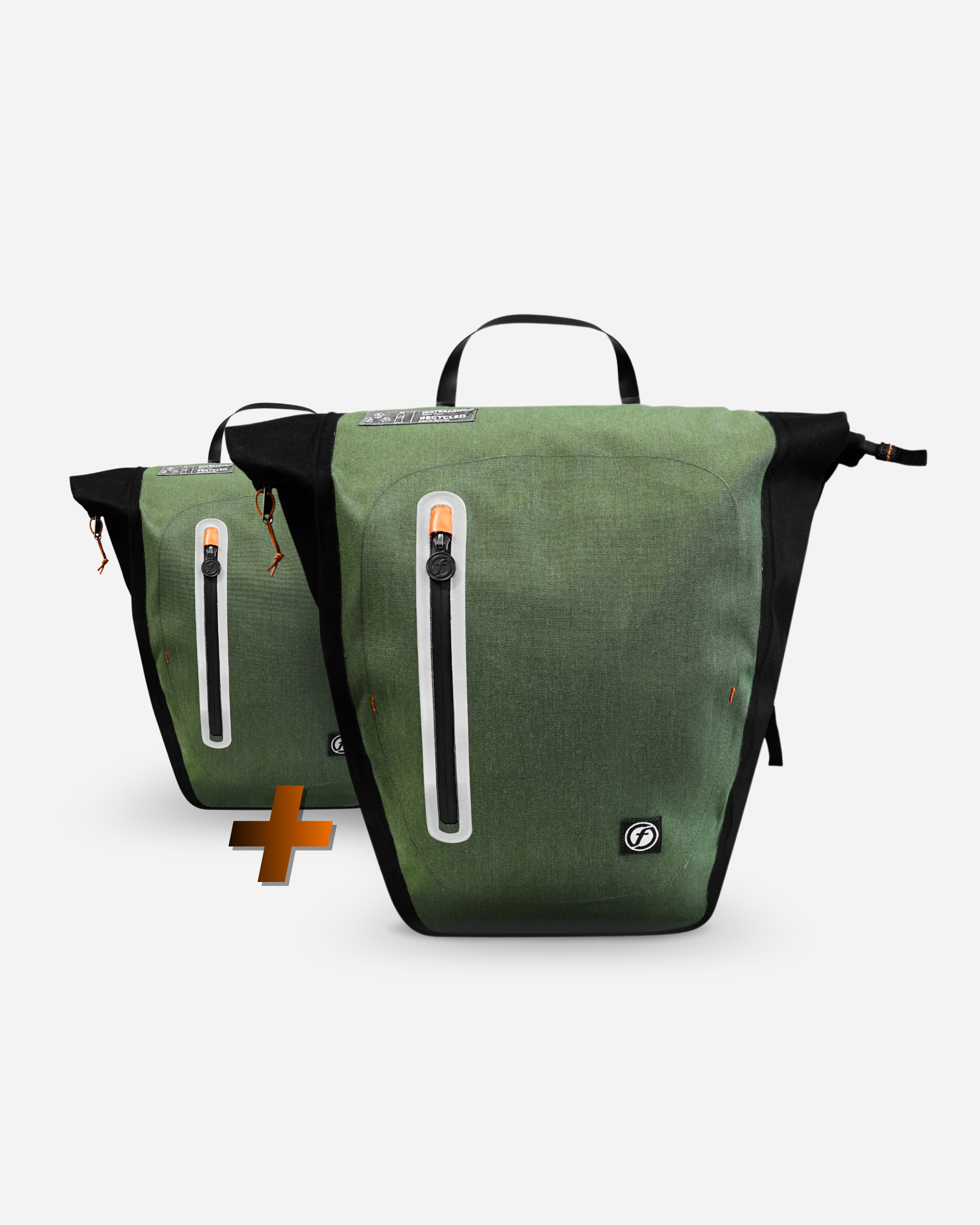 Sacoches vélo étanches recyclée double ECO Saddle Bag