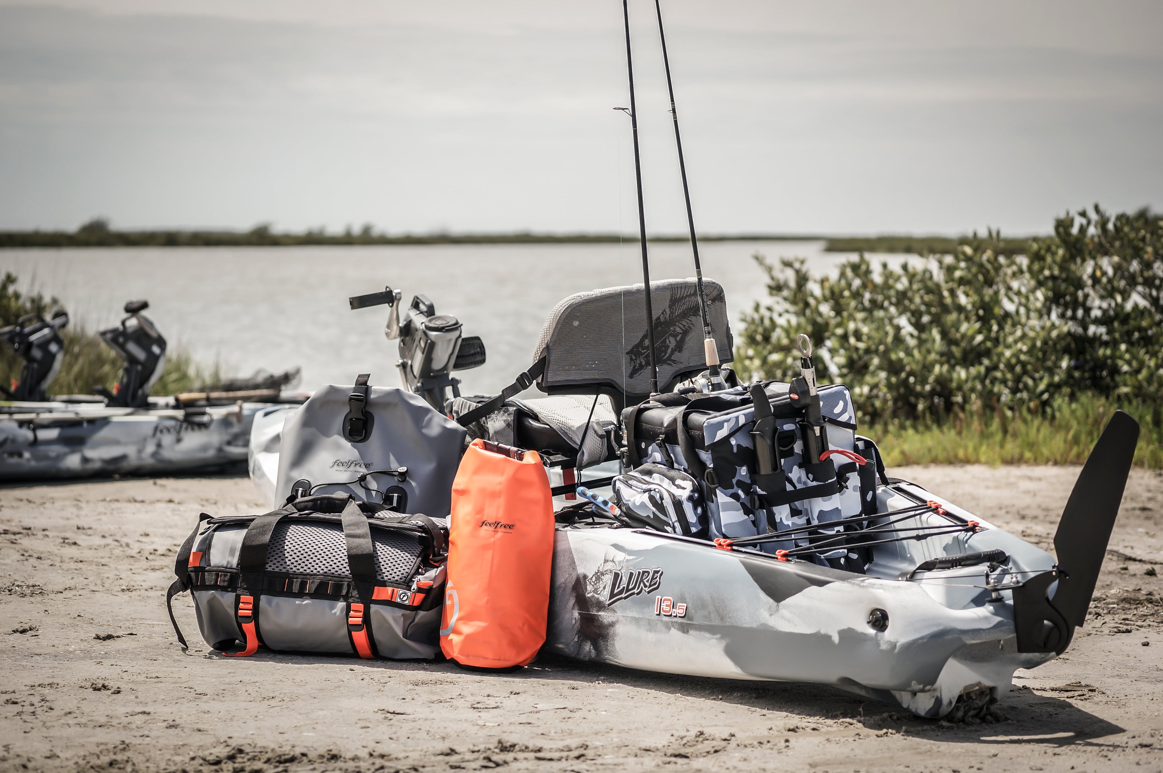 Waterproof Fishing Bag with Rod Holder