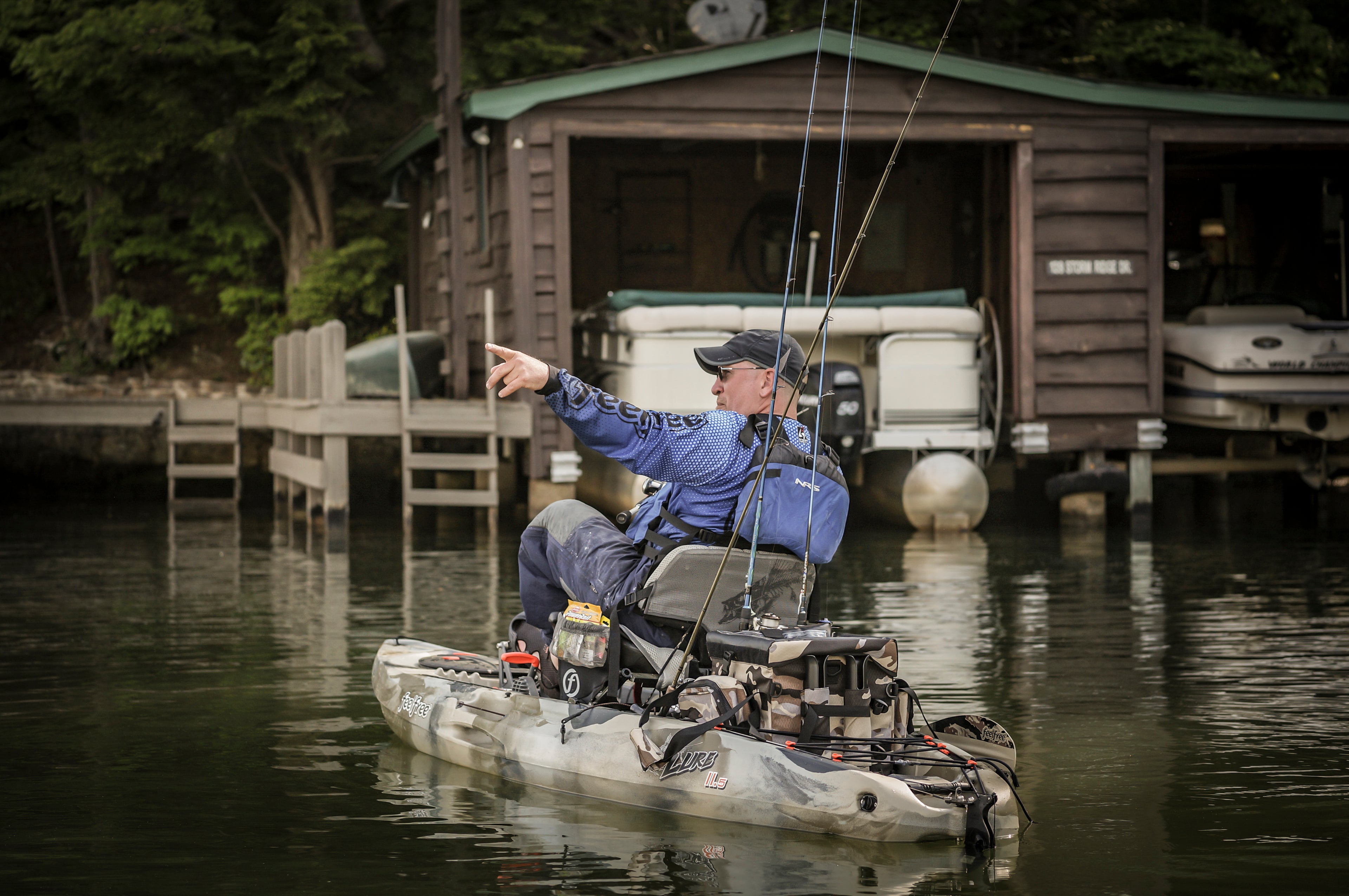 Waterproof Fishing Bag with Rod Holder