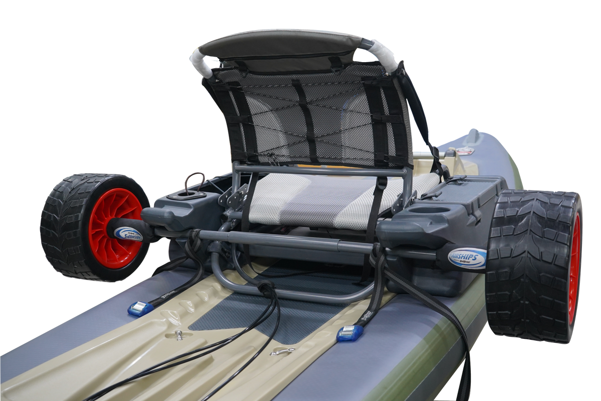 Chariot de transport Airships – utilisation avec kayak – FeelFree