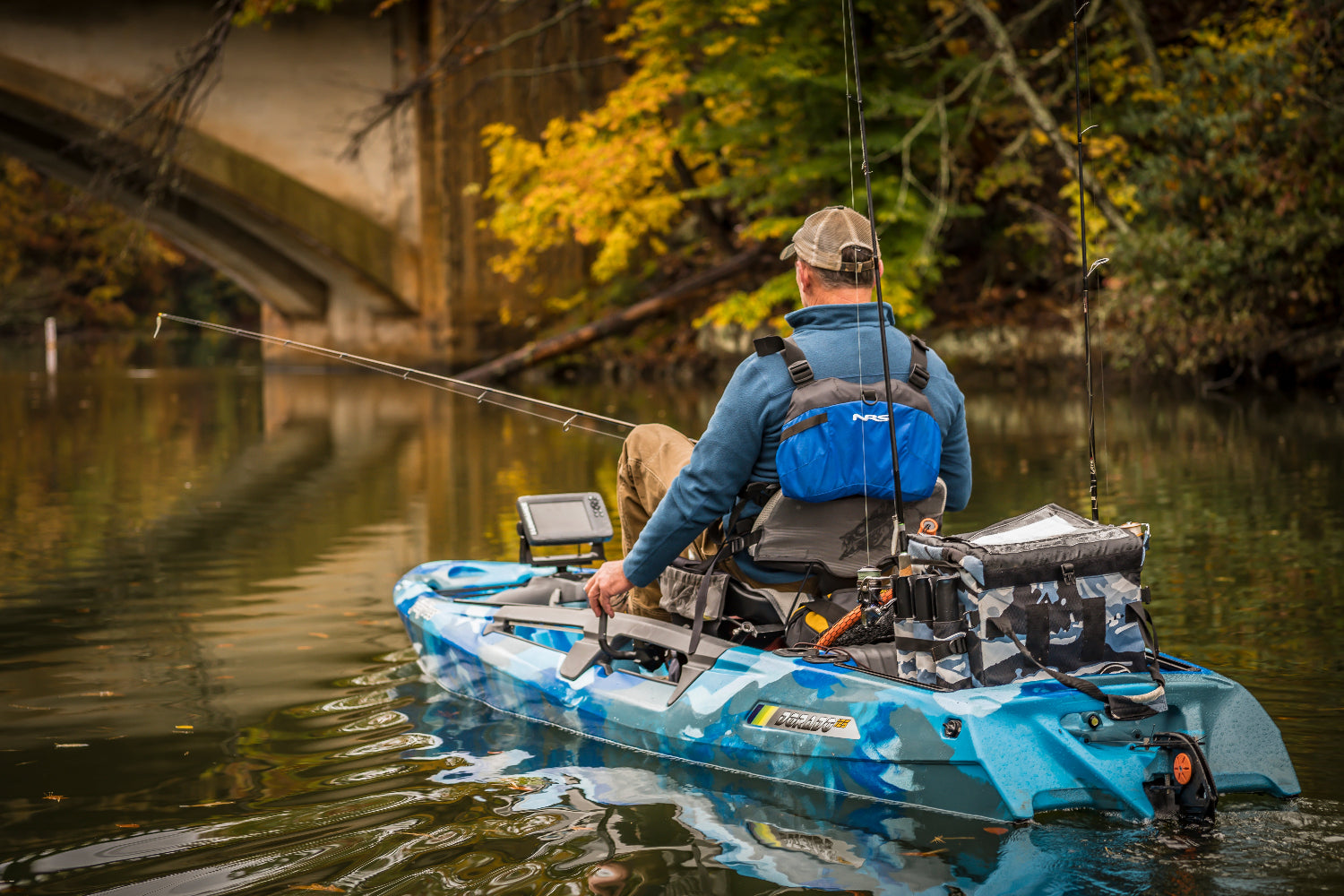 Waterproof Fishing Bag with Rod Holder