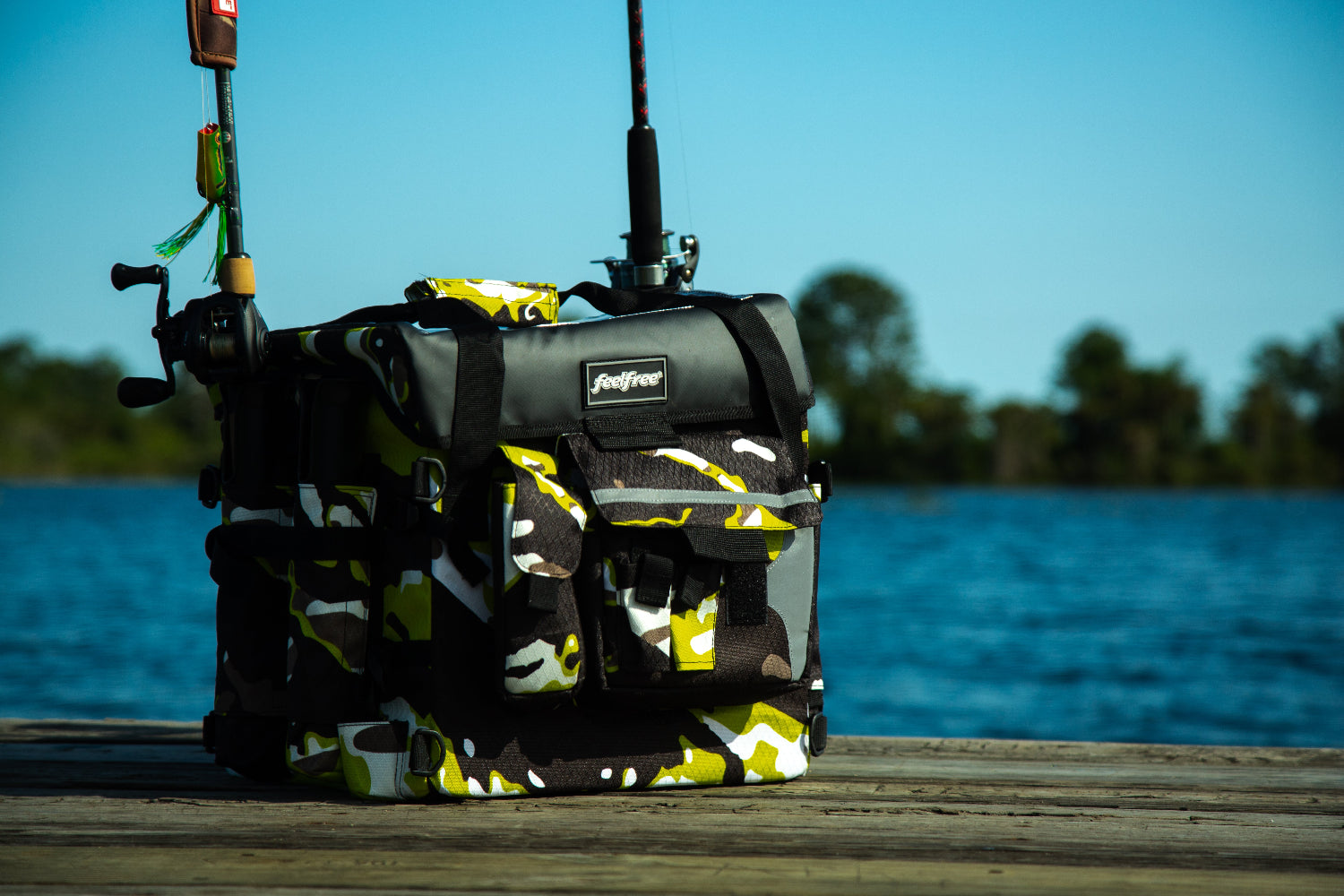Waterproof Fishing Bag with Rod Holder
