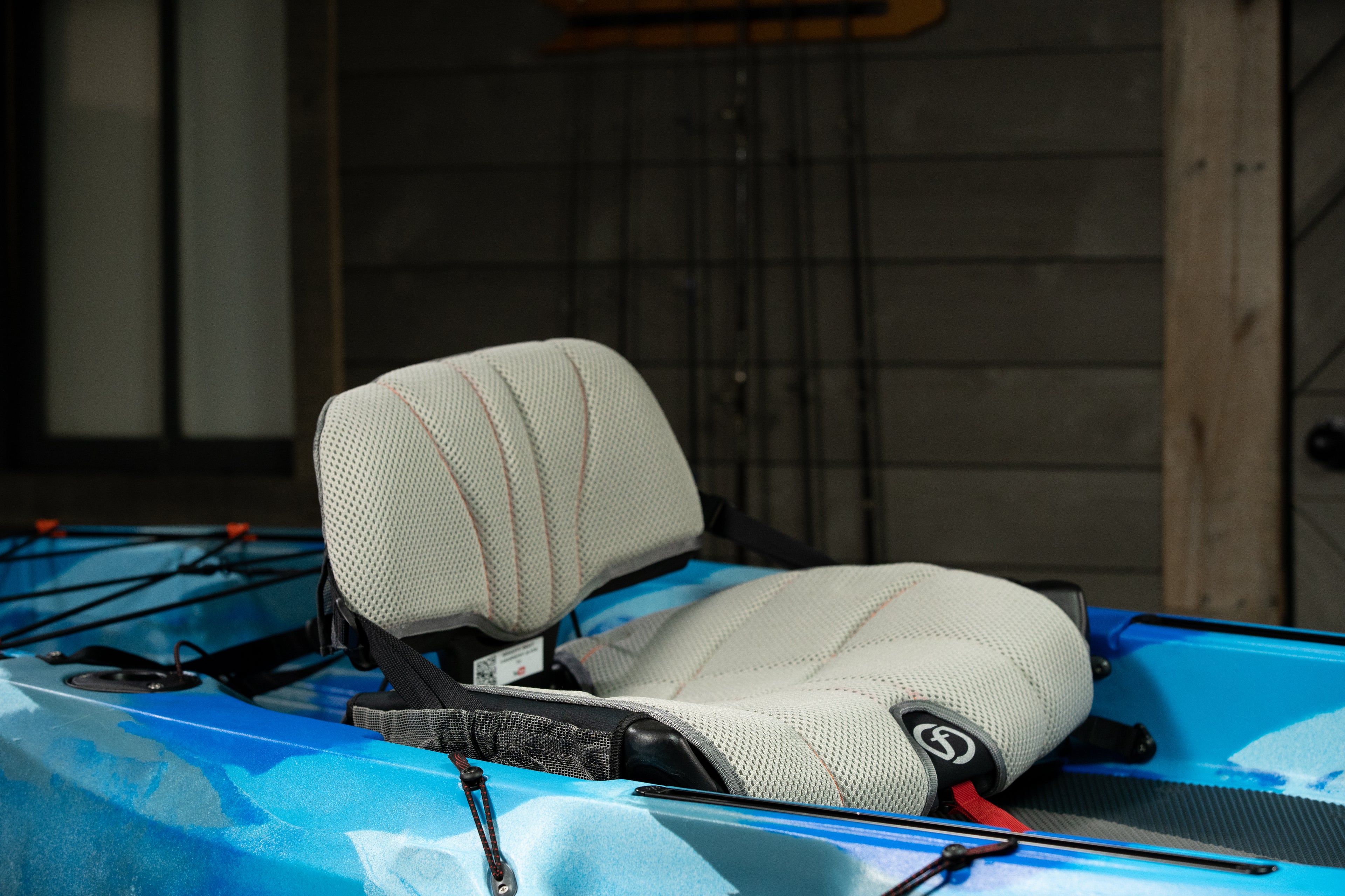 Kayak de pêche Lure 10 V2 Camouflage océan détail siège position basse