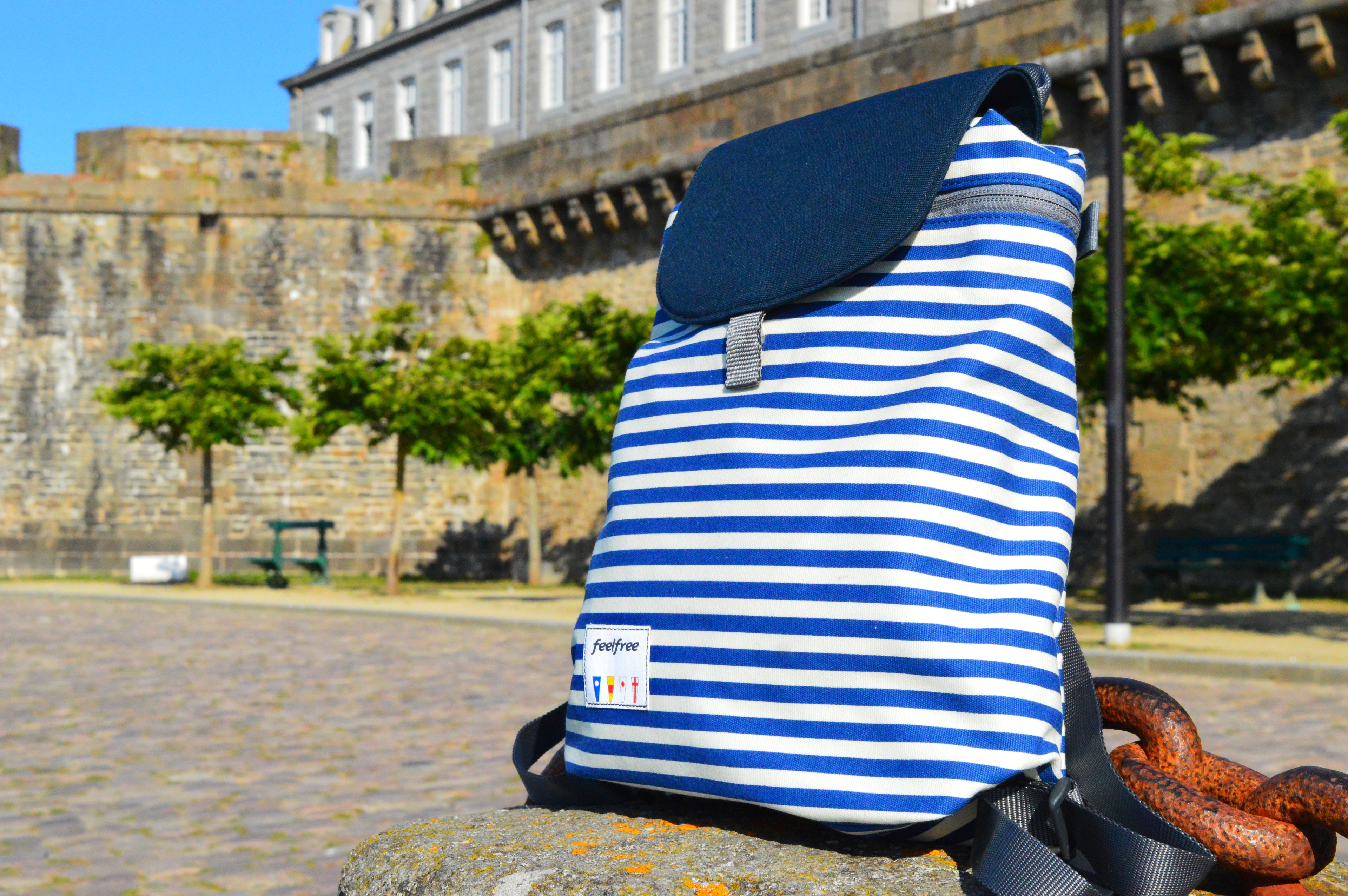 mini sac à dos marinière life style saint malo