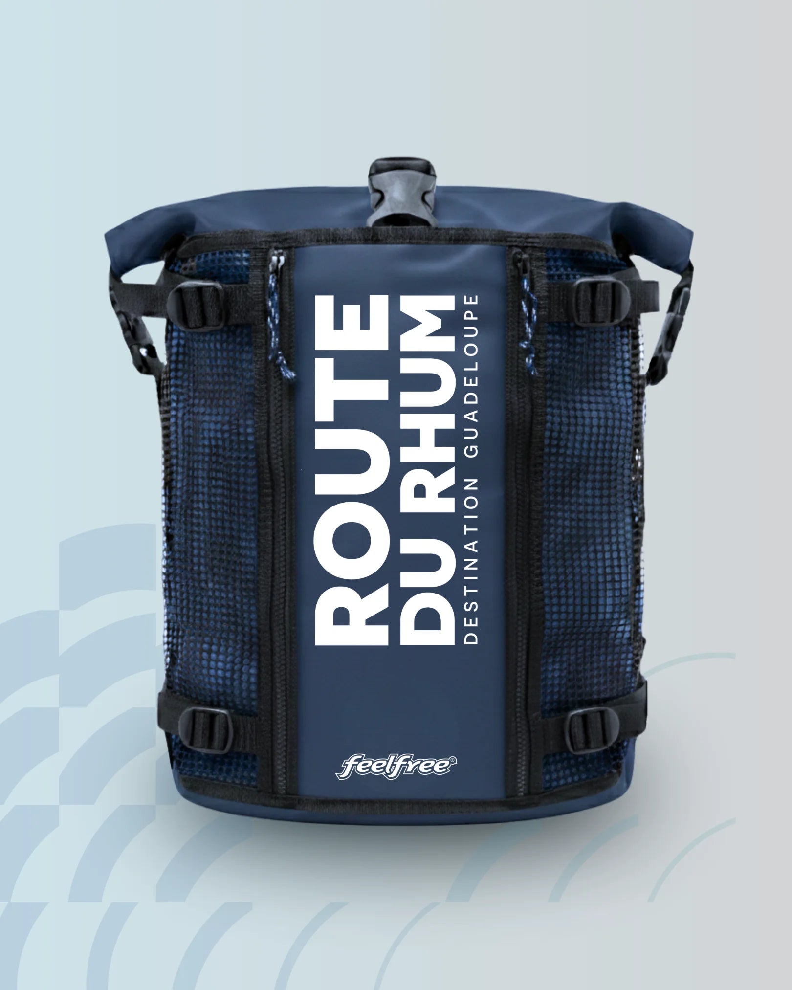 Sac à dos moto étanche Roadster Route du Rhum Légende – vue produit – FeelFree