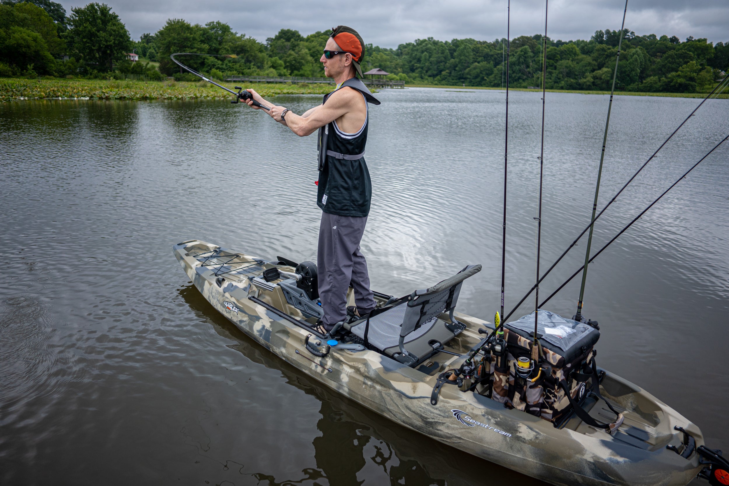 Waterproof Fishing Bag with Rod Holder