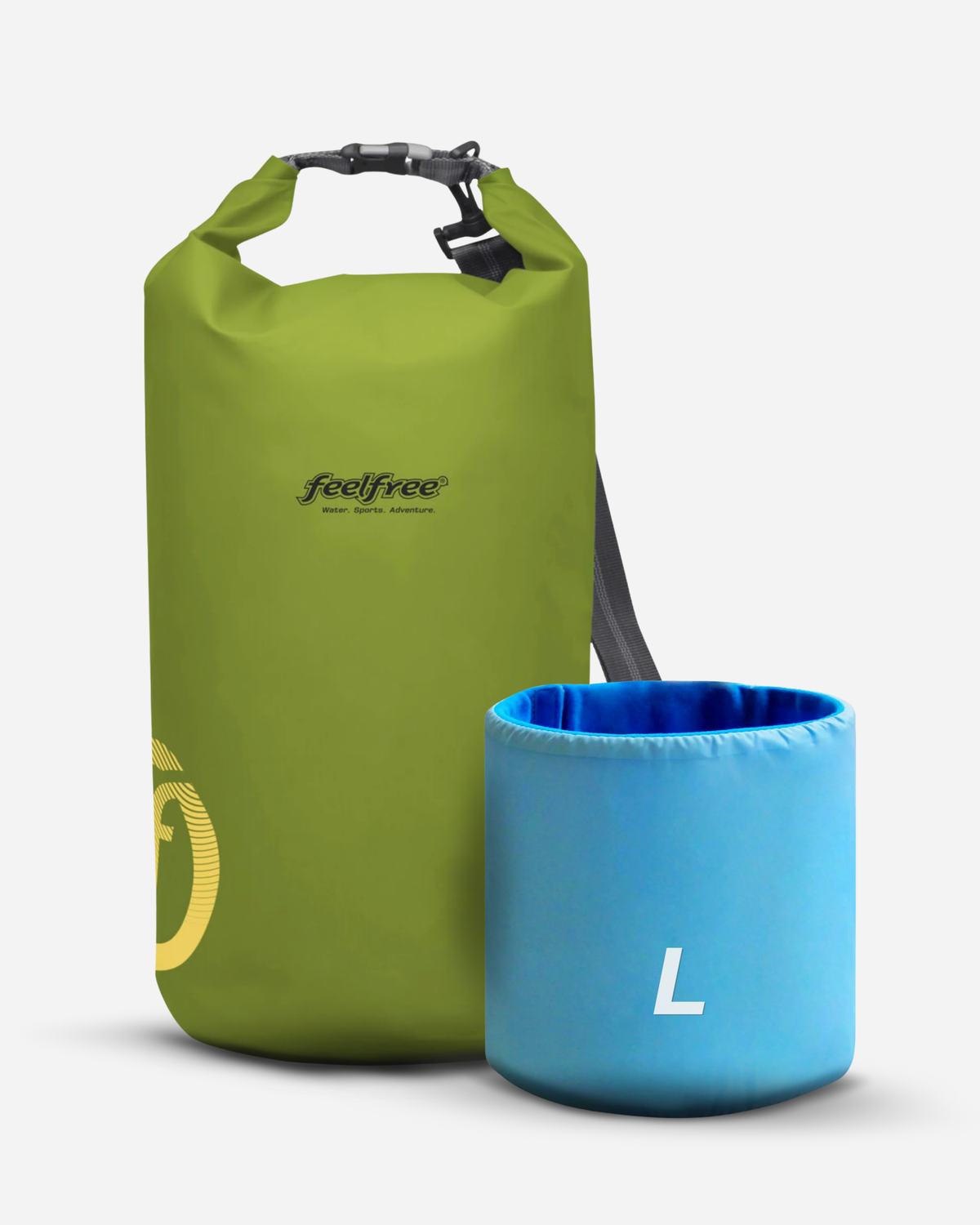 Sac polochon étanche Dry Tube 20L vert – vue produit – FeelFree