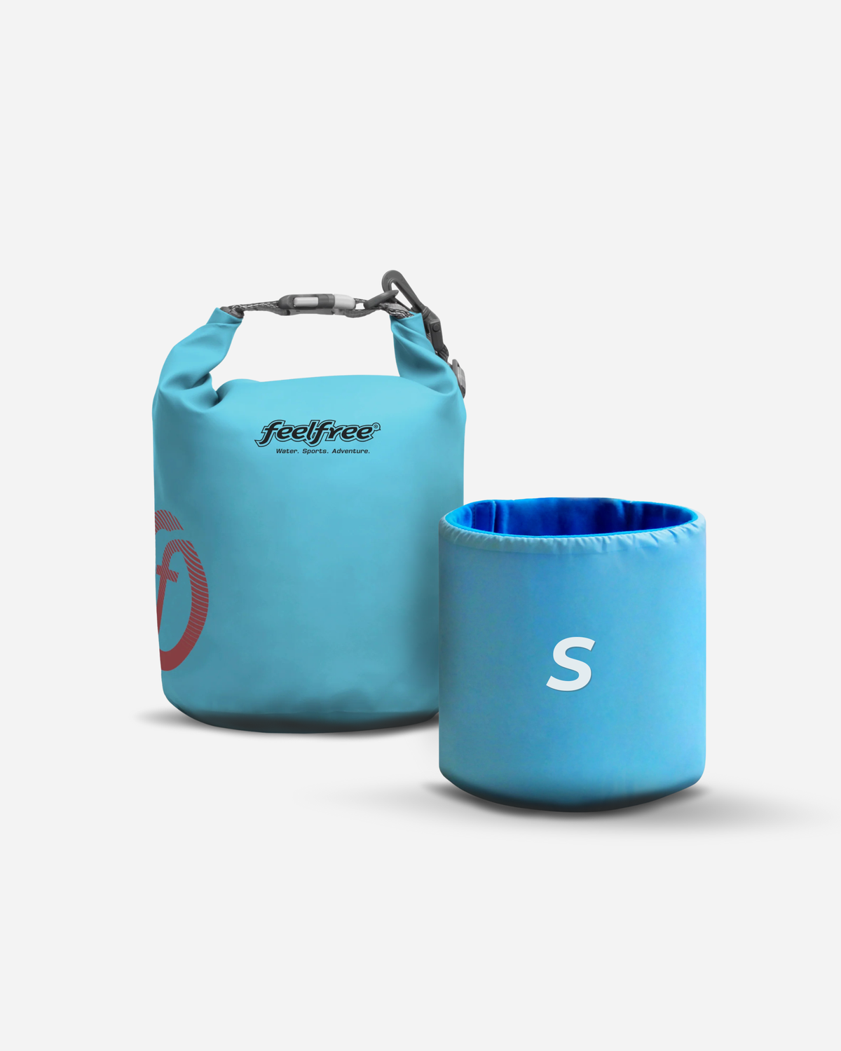 Sac polochon étanche Dry Tube 5L bleu – vue produit – FeelFree