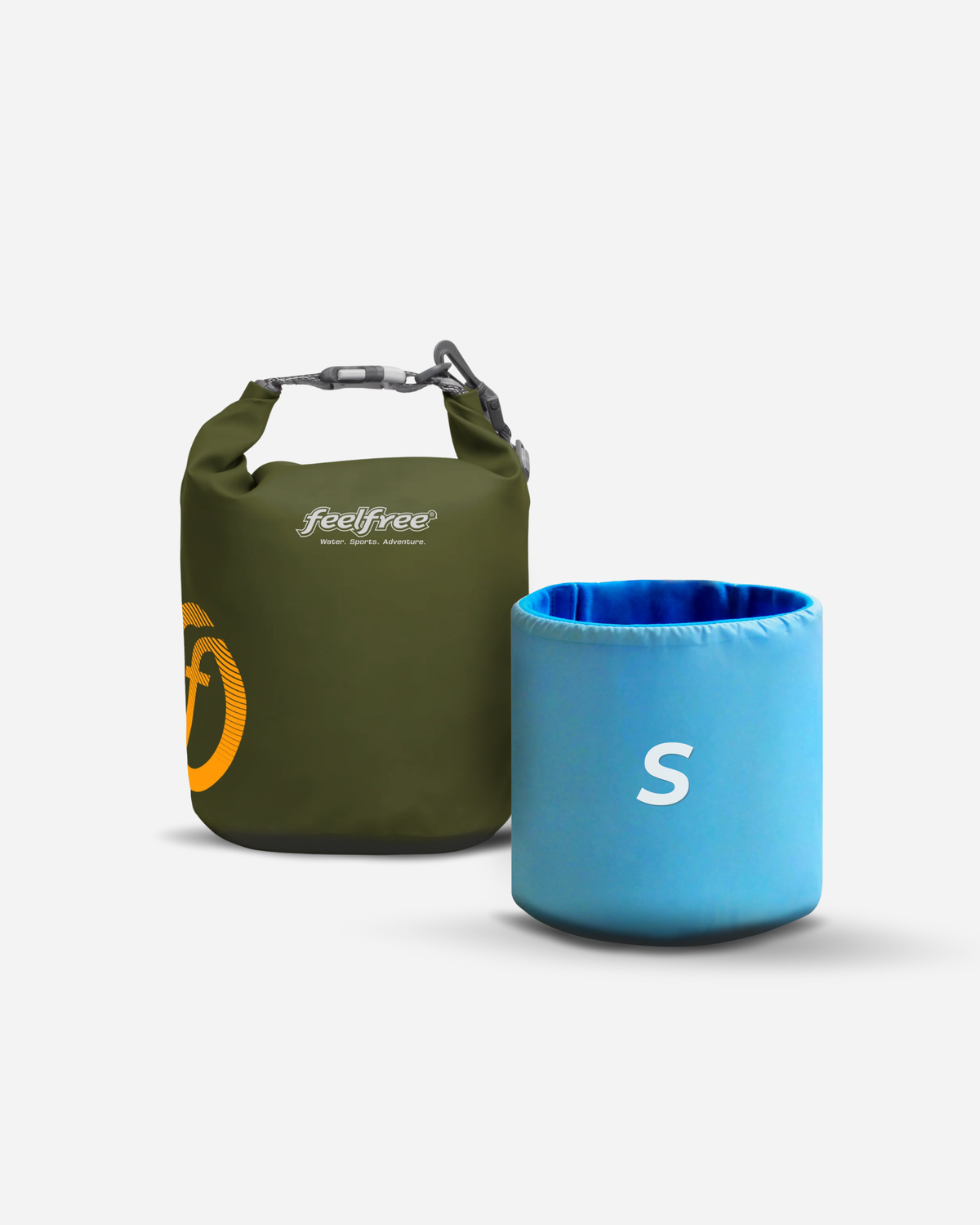 Sac polochon étanche Dry Tube 5L olive – vue produit – FeelFree
