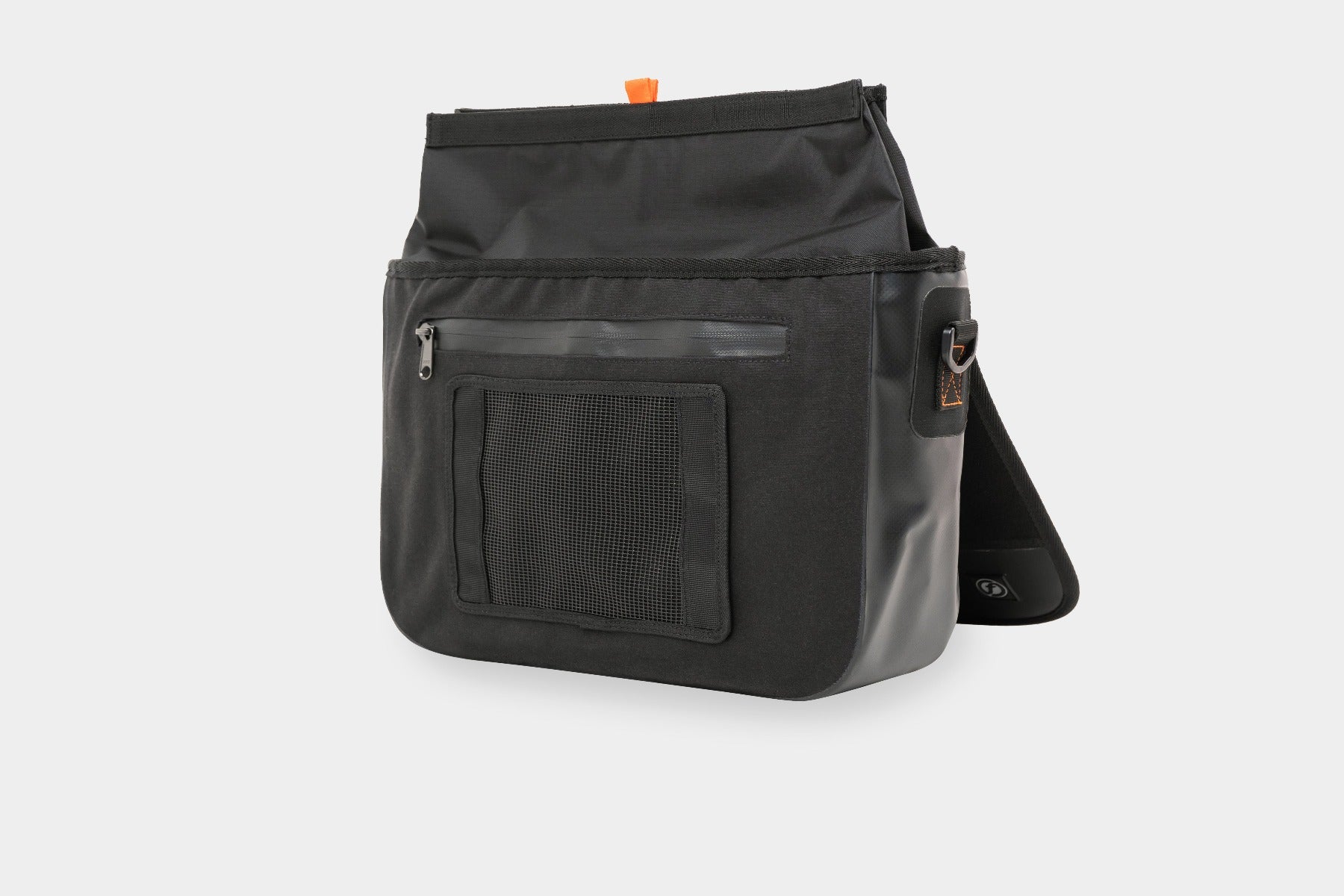 Sac bandoulière noir, poche frontale, Urbanion Eco Messenger