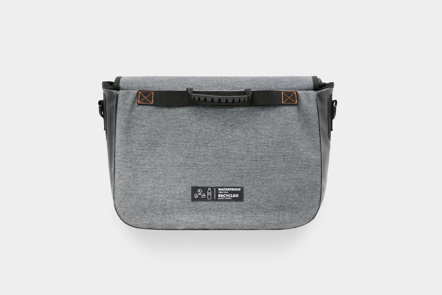 Sac bandoulière noir vue dorsale Urbanion Eco Messenger