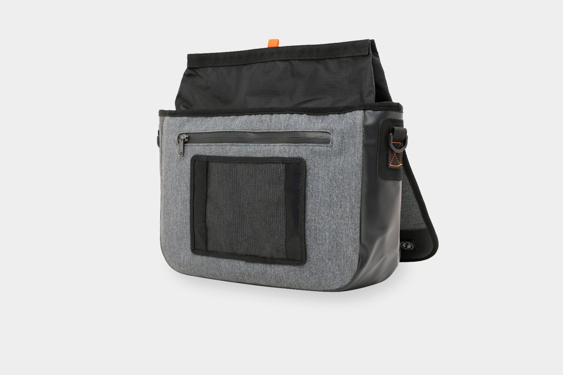 Sac bandoulière gris, poche frontale, Urbanion Eco Messenger