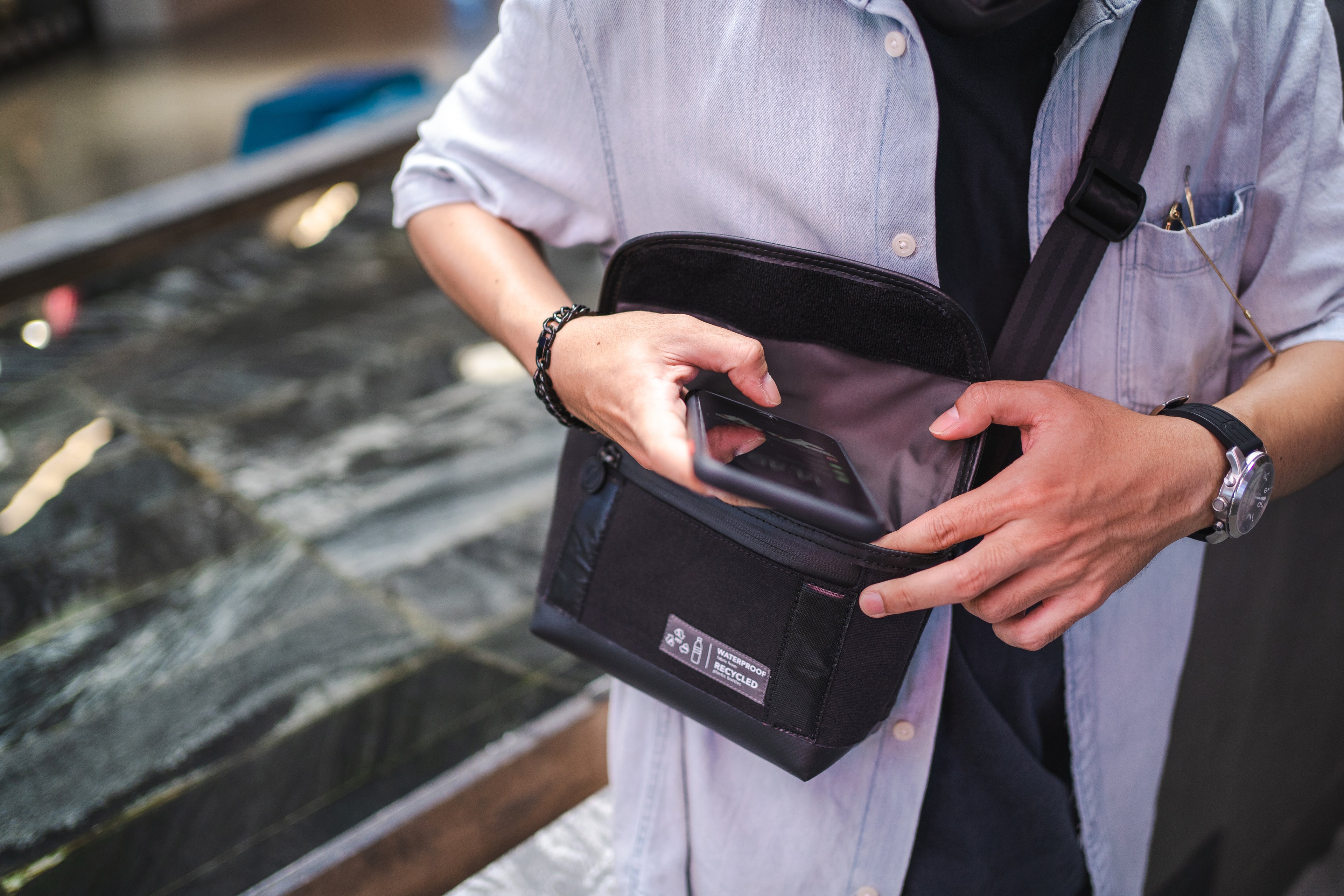 Urbanion CROSSBODY bolso de hombro impermeable