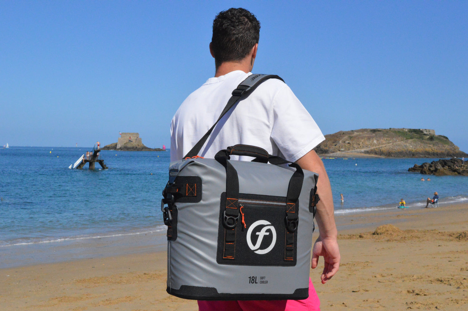 glacière étanche soft cooler life style homme saint malo