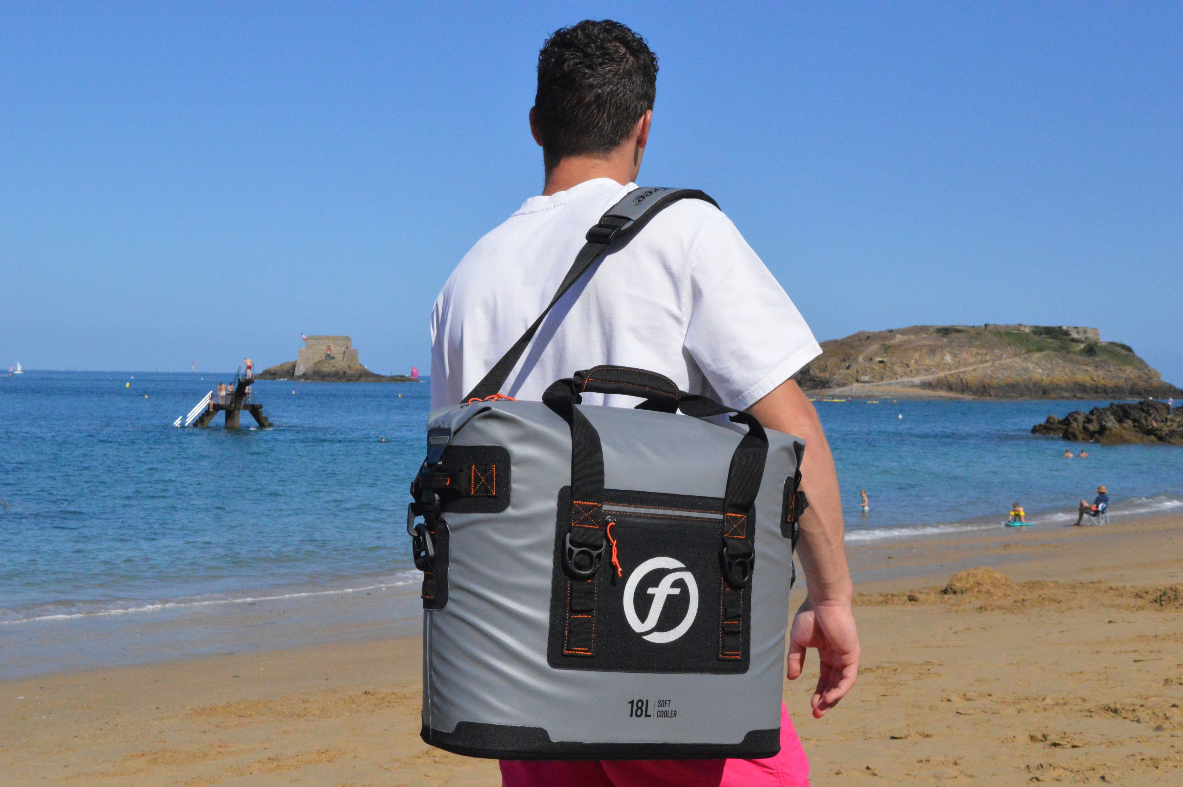 glacière étanche soft cooler life style homme saint malo