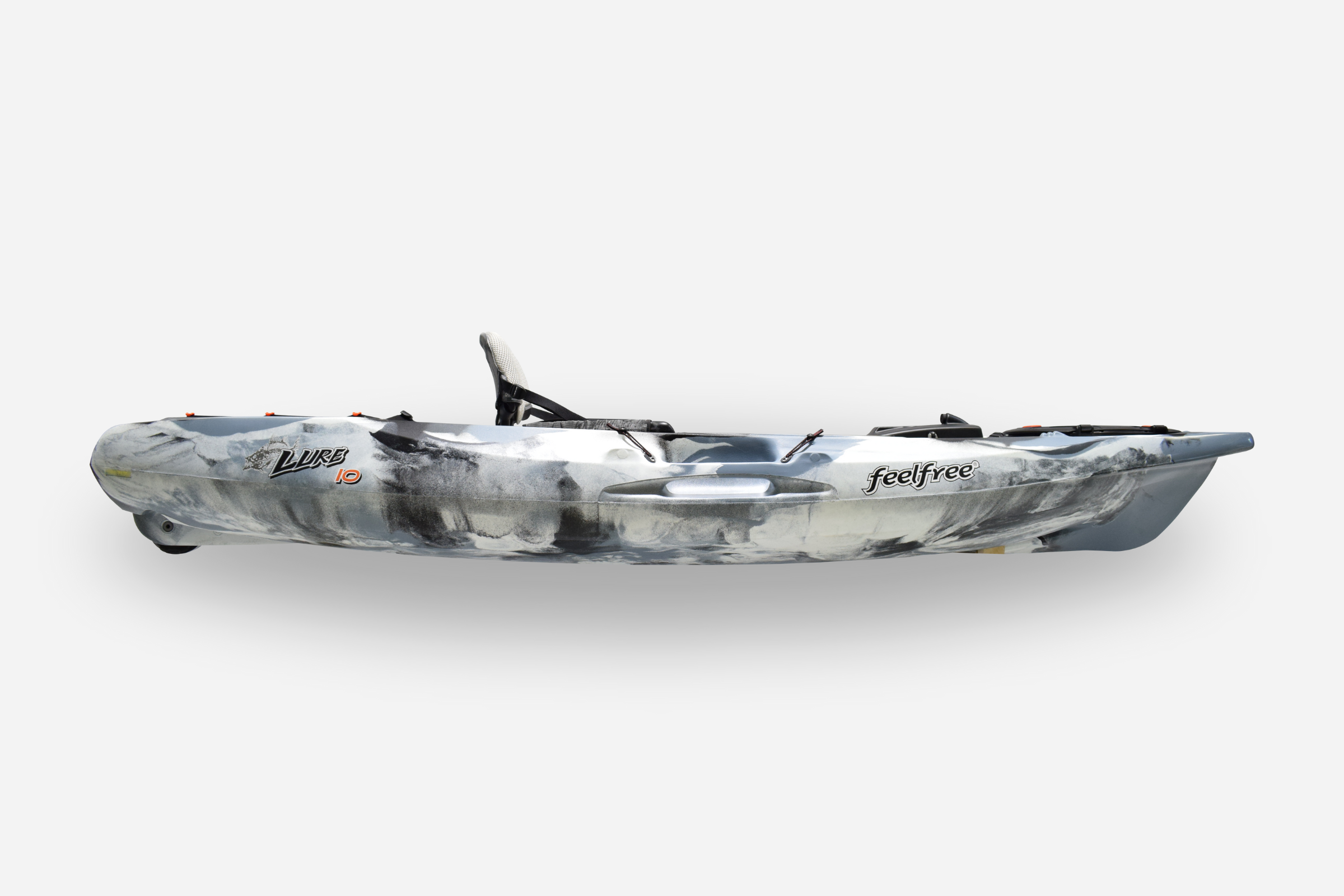 Kayak de pêche Lure 10 V2 Camouflage hiver vue latérale