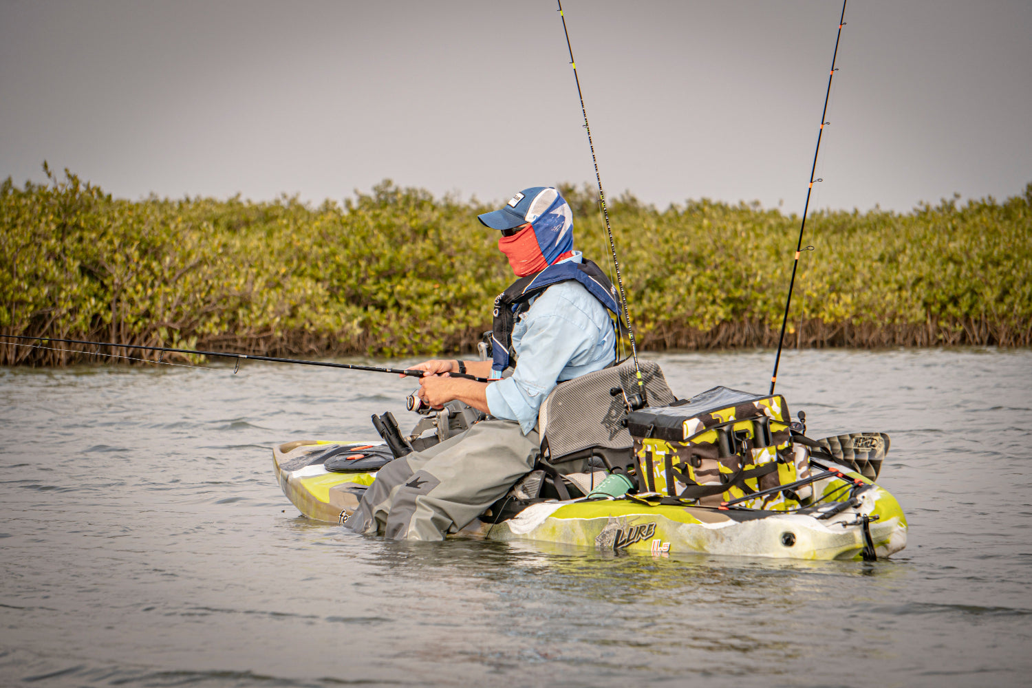 Waterproof Fishing Bag with Rod Holder