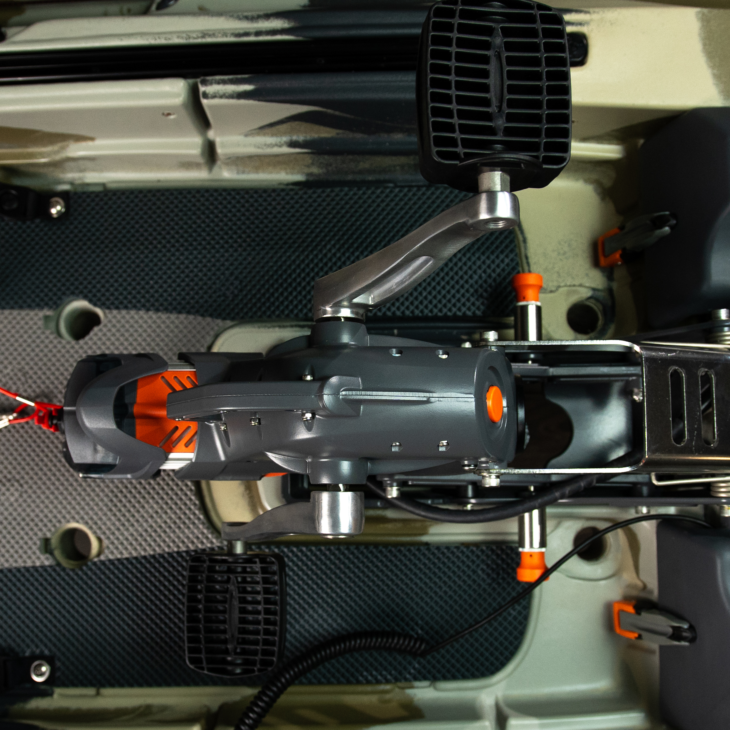 Vue supérieur du moteur over drive
