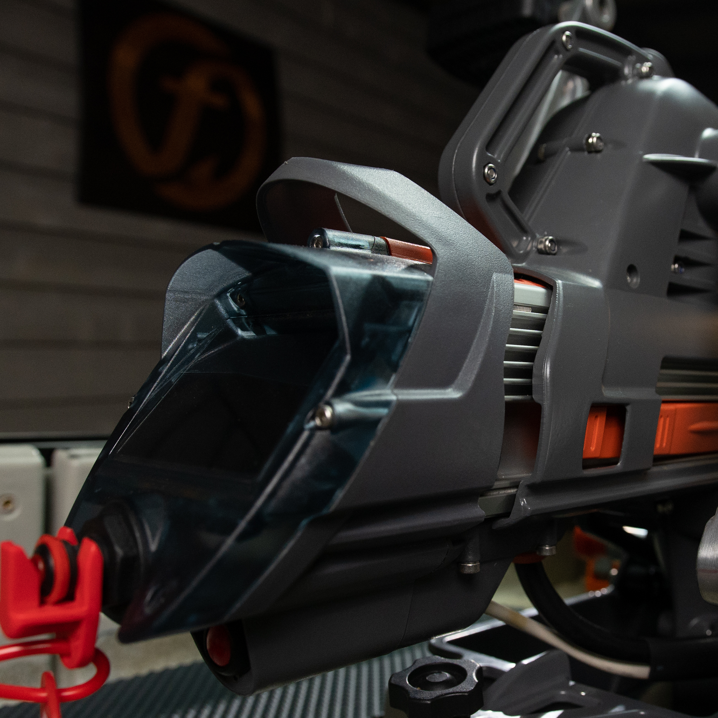Moteur overdrive feelfree détail zoom sur écran