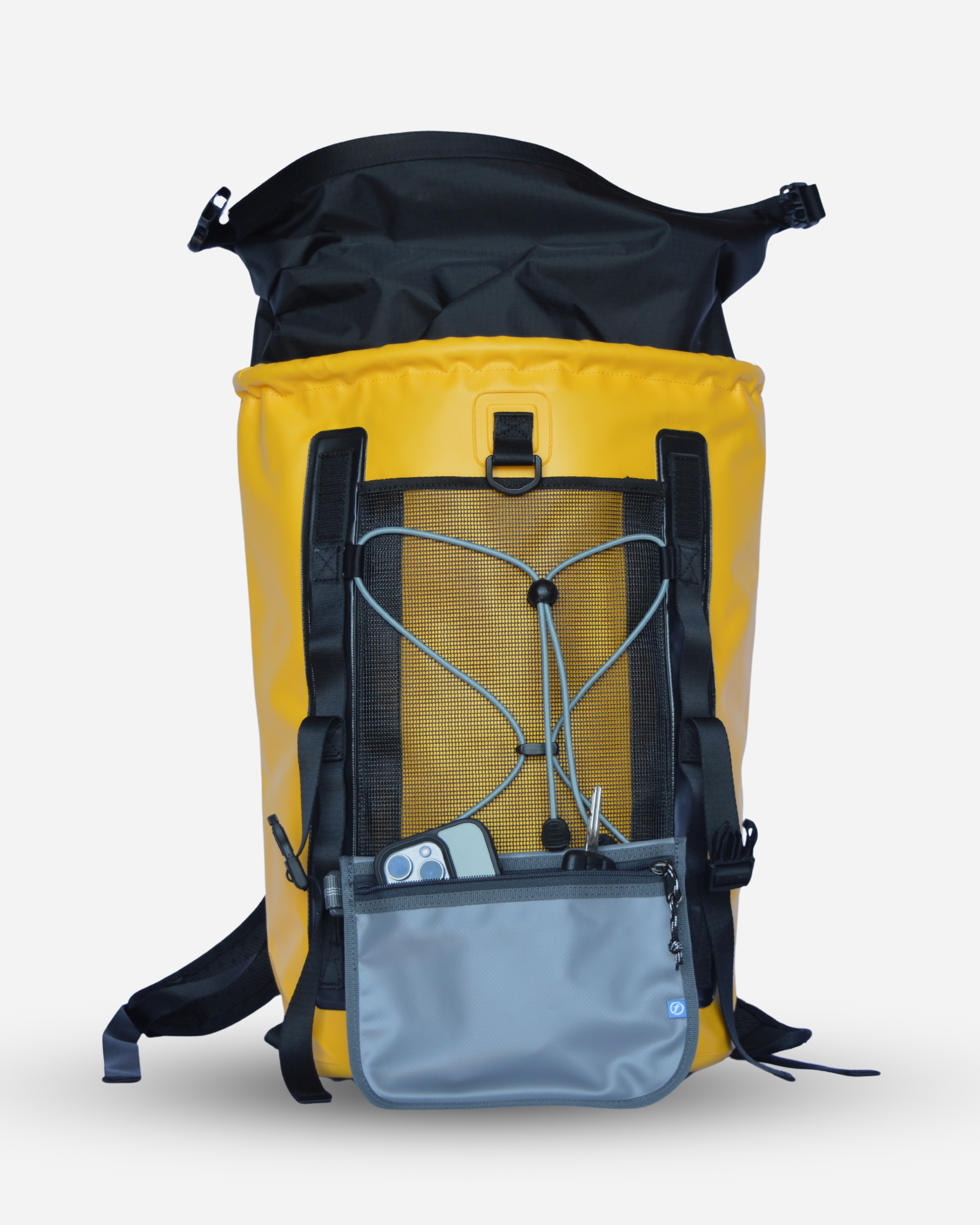 Sac à dos track étanche poche amovible et sac ouvert