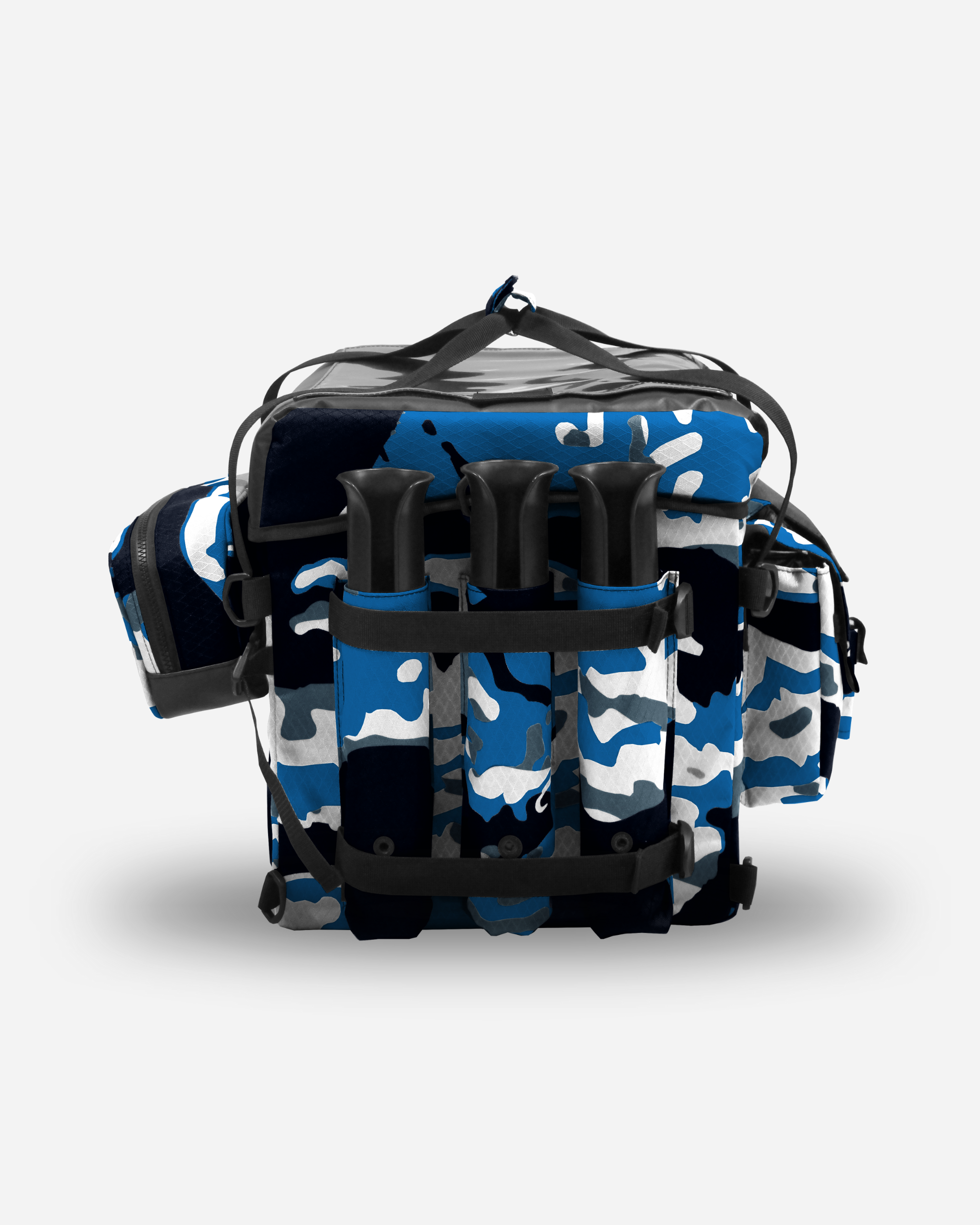 Sac de pêche crate bag emplacement pour cannes