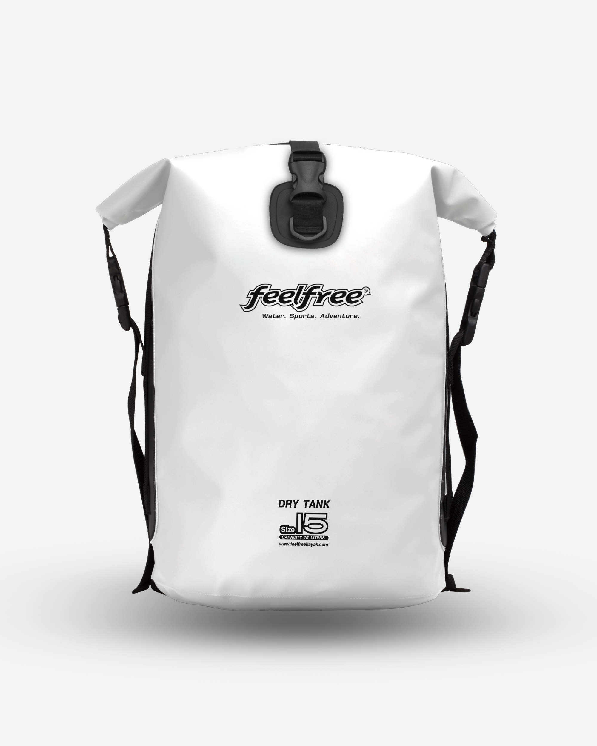Sac à dos étanche Dry Tank 15L blanc