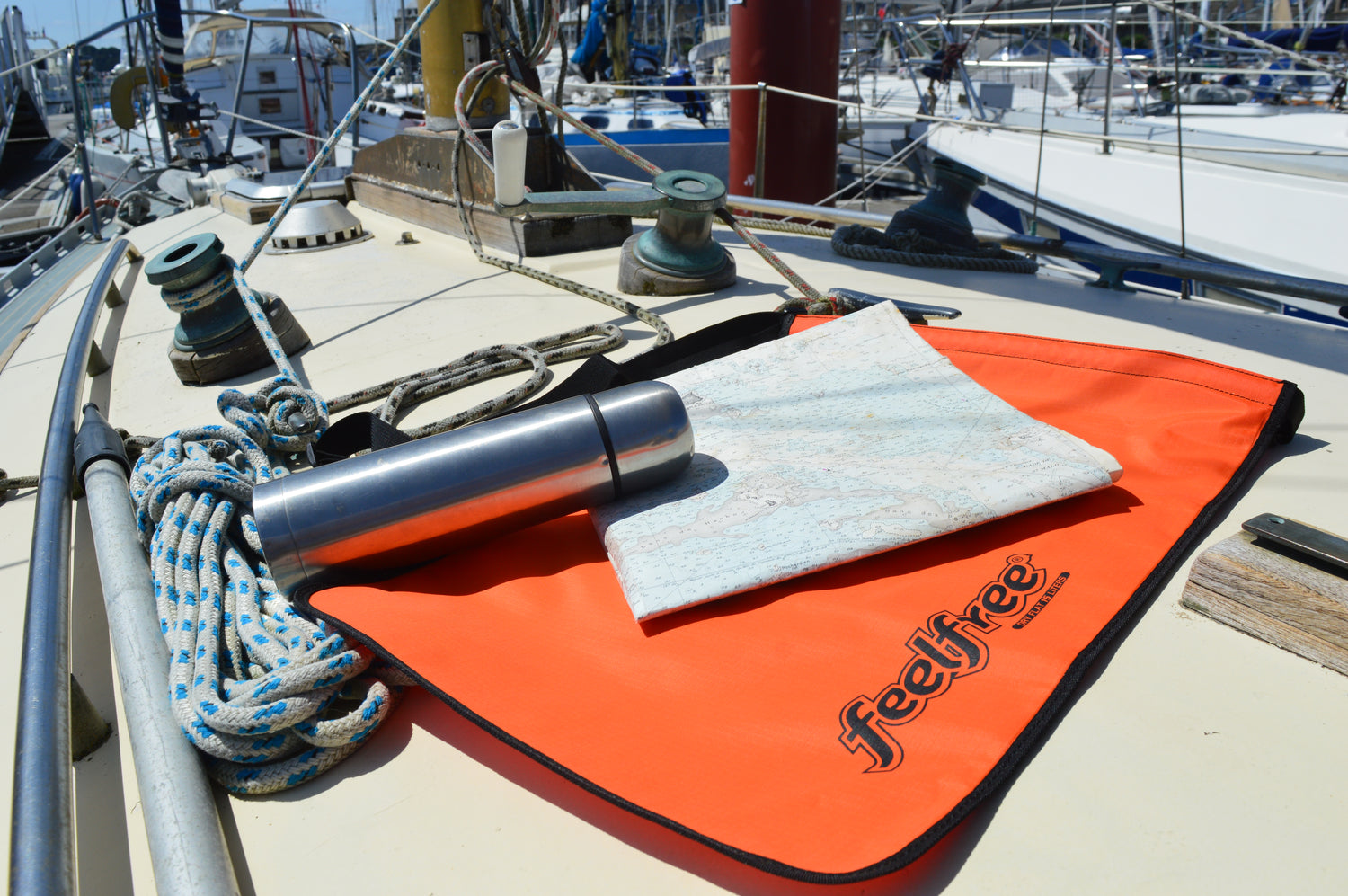 Sac étanche Inner Dry Flat orange life style bateau
