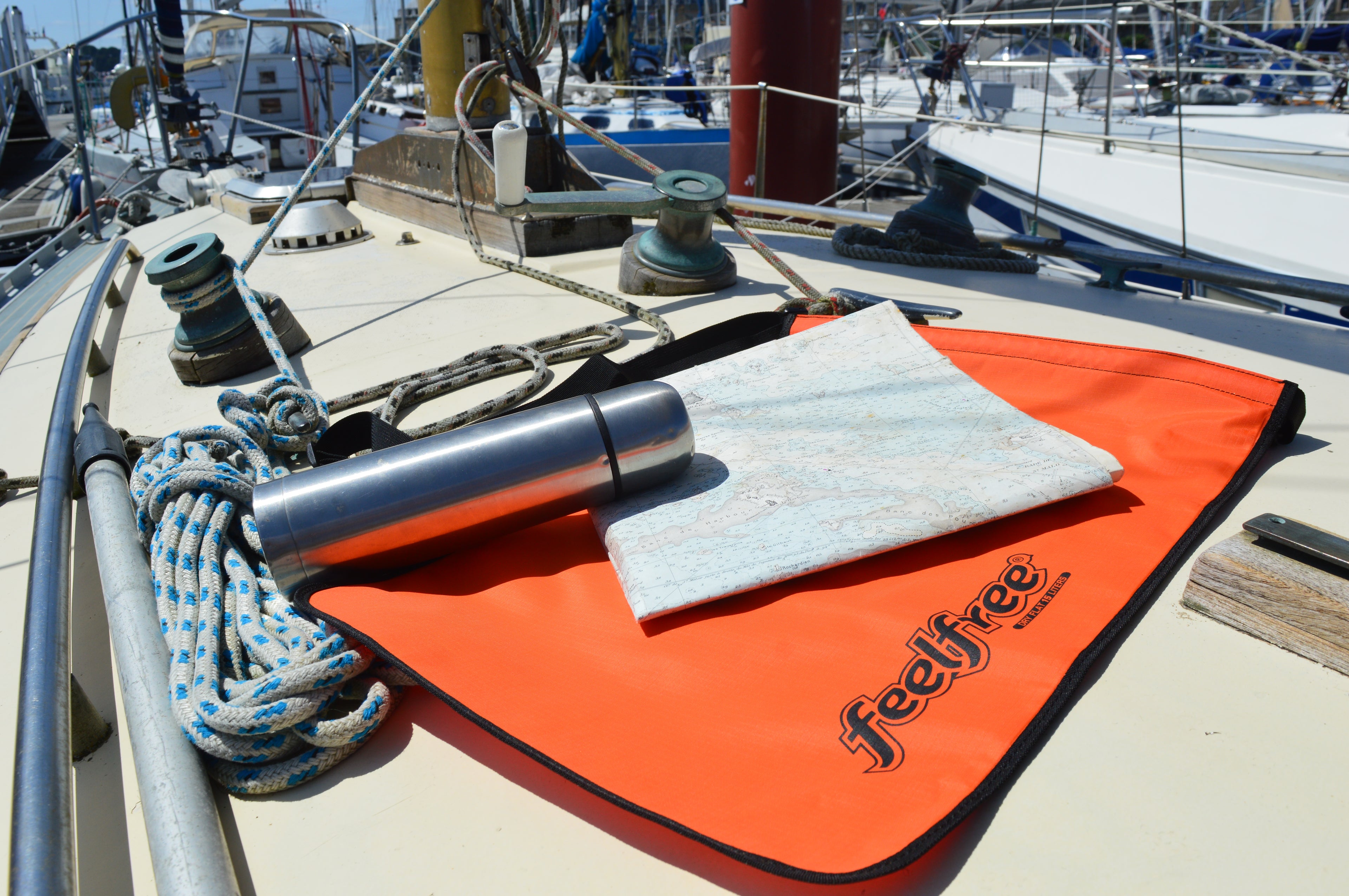Sac étanche Inner Dry Flat orange life style bateau