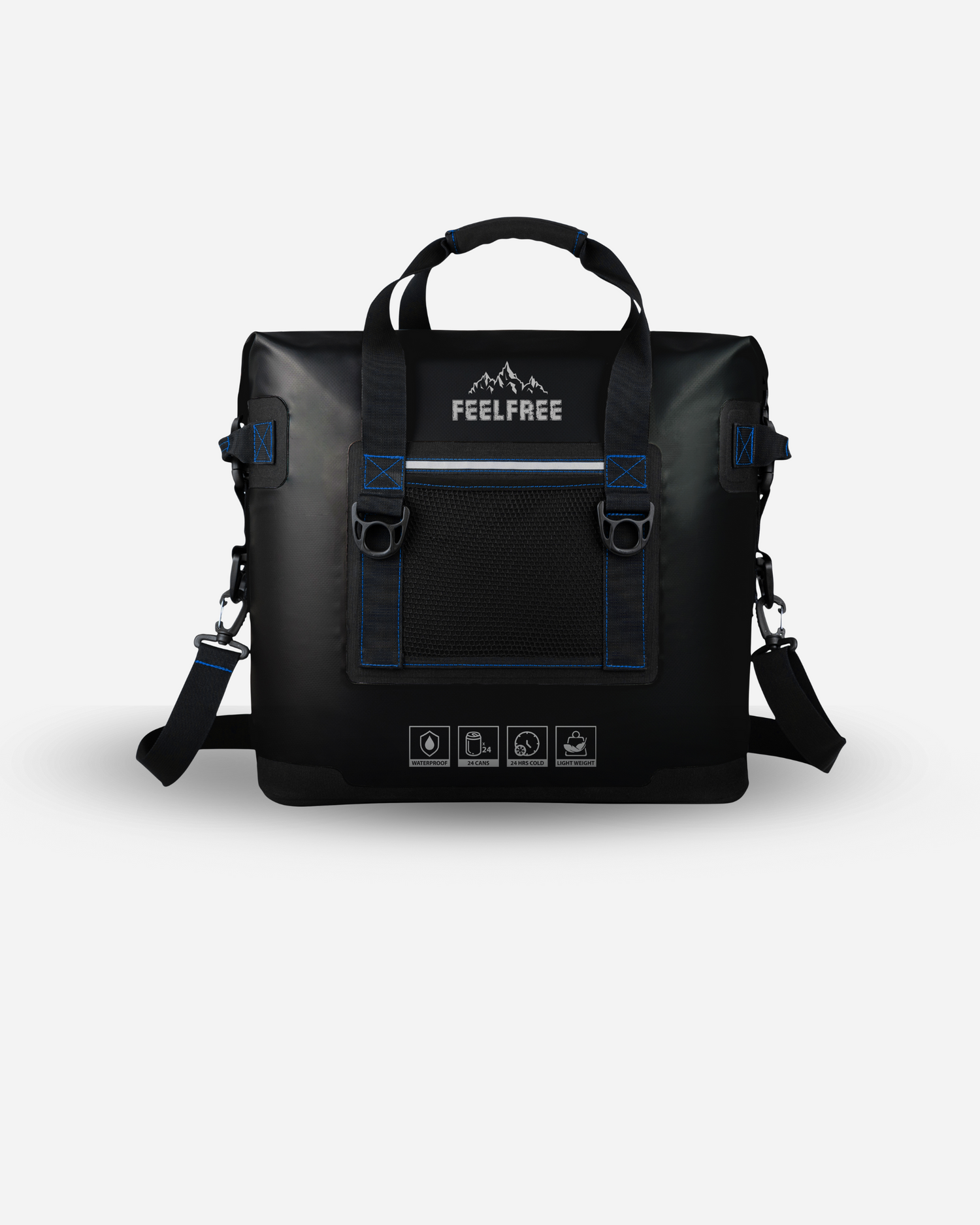 glacière étanche soft cooler noir de dos