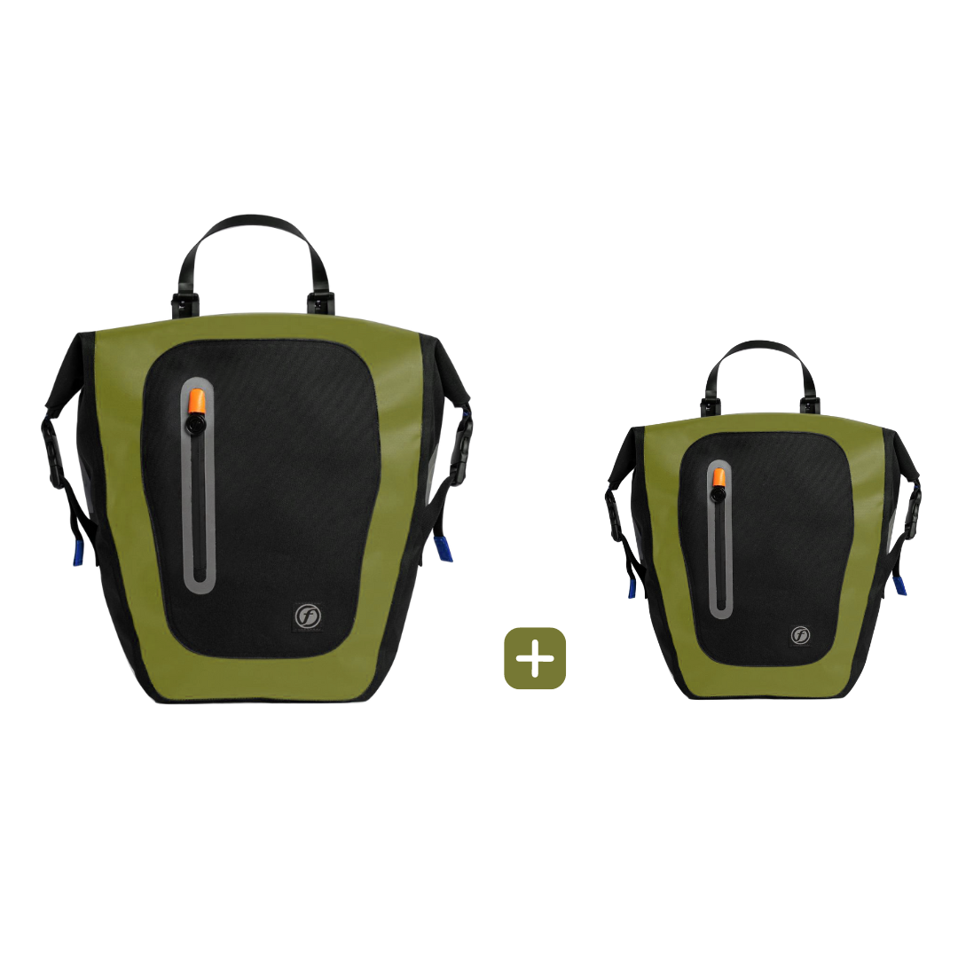 Lot De 2 Sacs Étanches Vélo Bike Bag