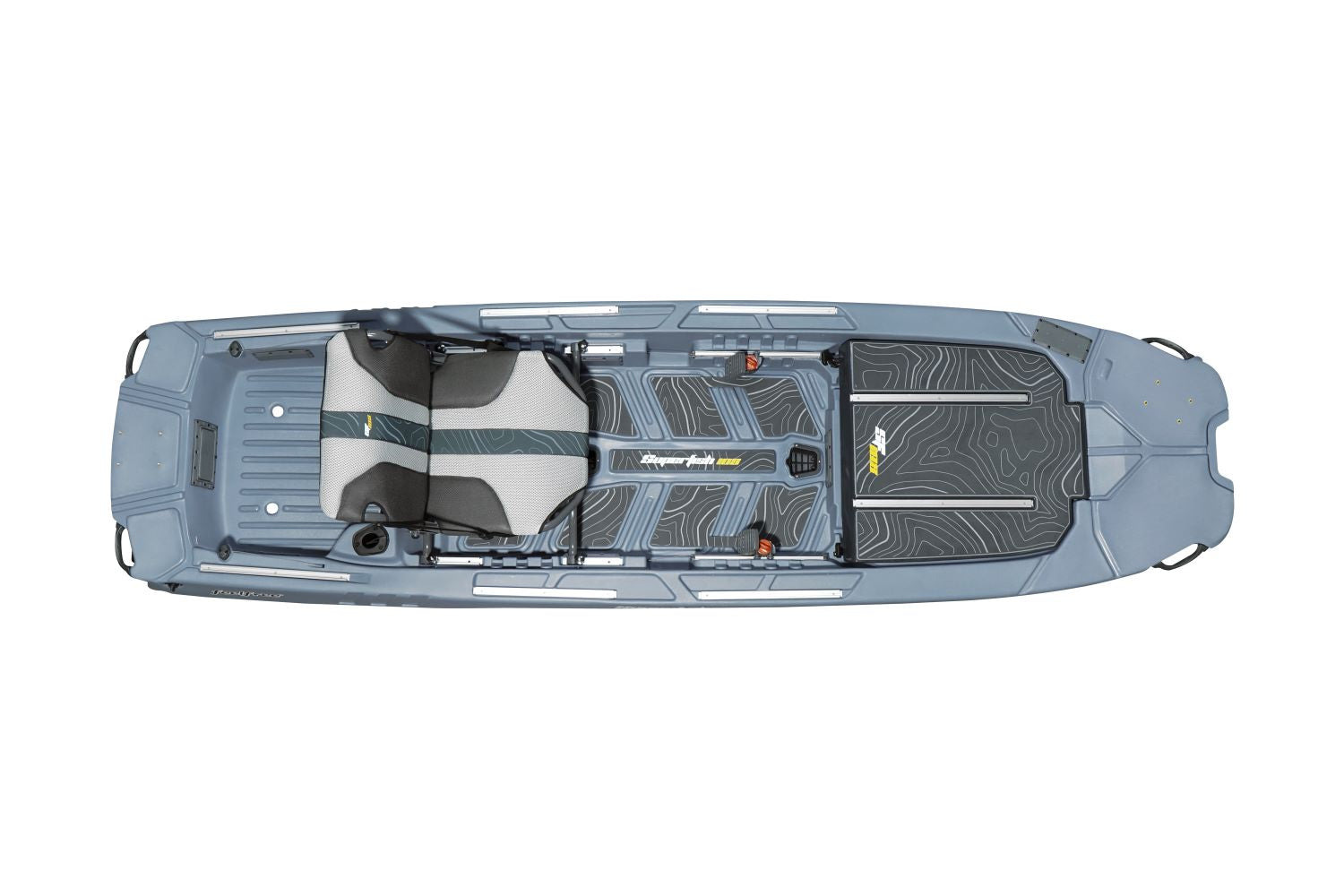 Kayak de pêche rigide Superfish 108 stable avec gouvernail