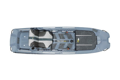 Kayak de pêche rigide Superfish 108 stable avec gouvernail