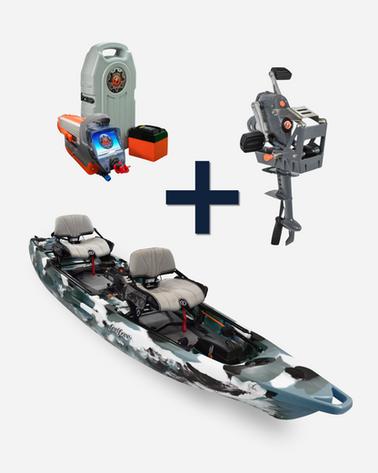 KAYAK DE PESCA SIN FÁCIL DOS SEÑUELOS DOBLES