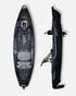 Kayak de pêche Moken 10 V2 avec pédalier coloris Midnight Bolt – vue profil – FeelFree