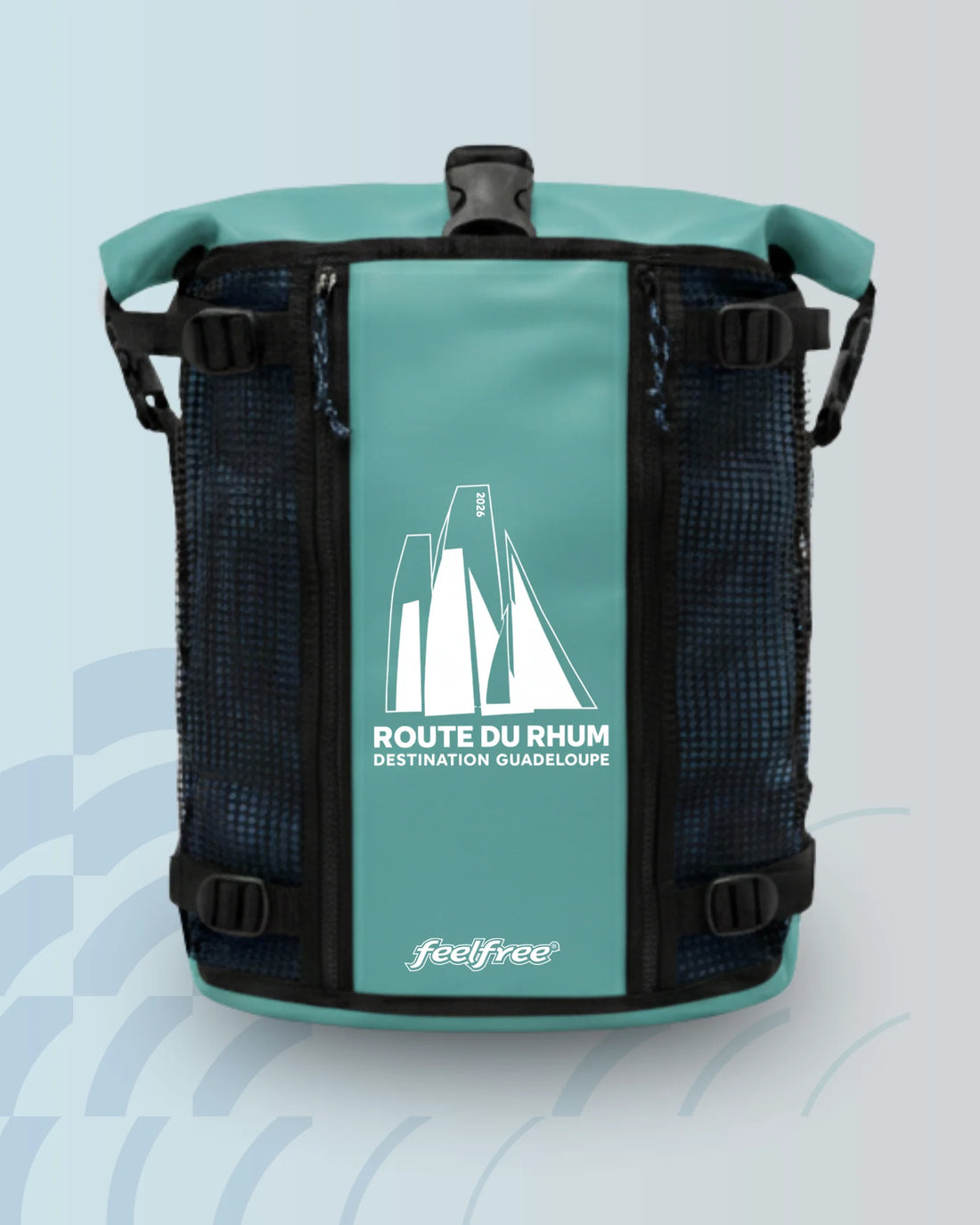 Sac à dos étanche route du rhum bleu ciel 