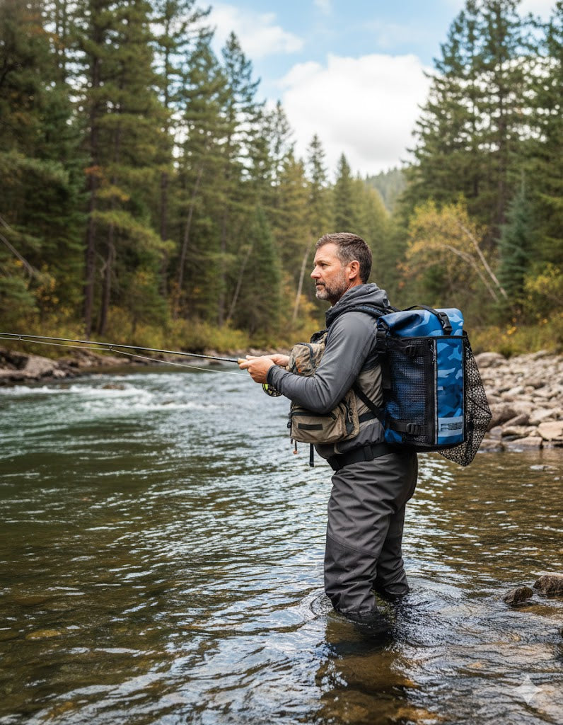 Sac à dos étanche camouflage pêche - chasse