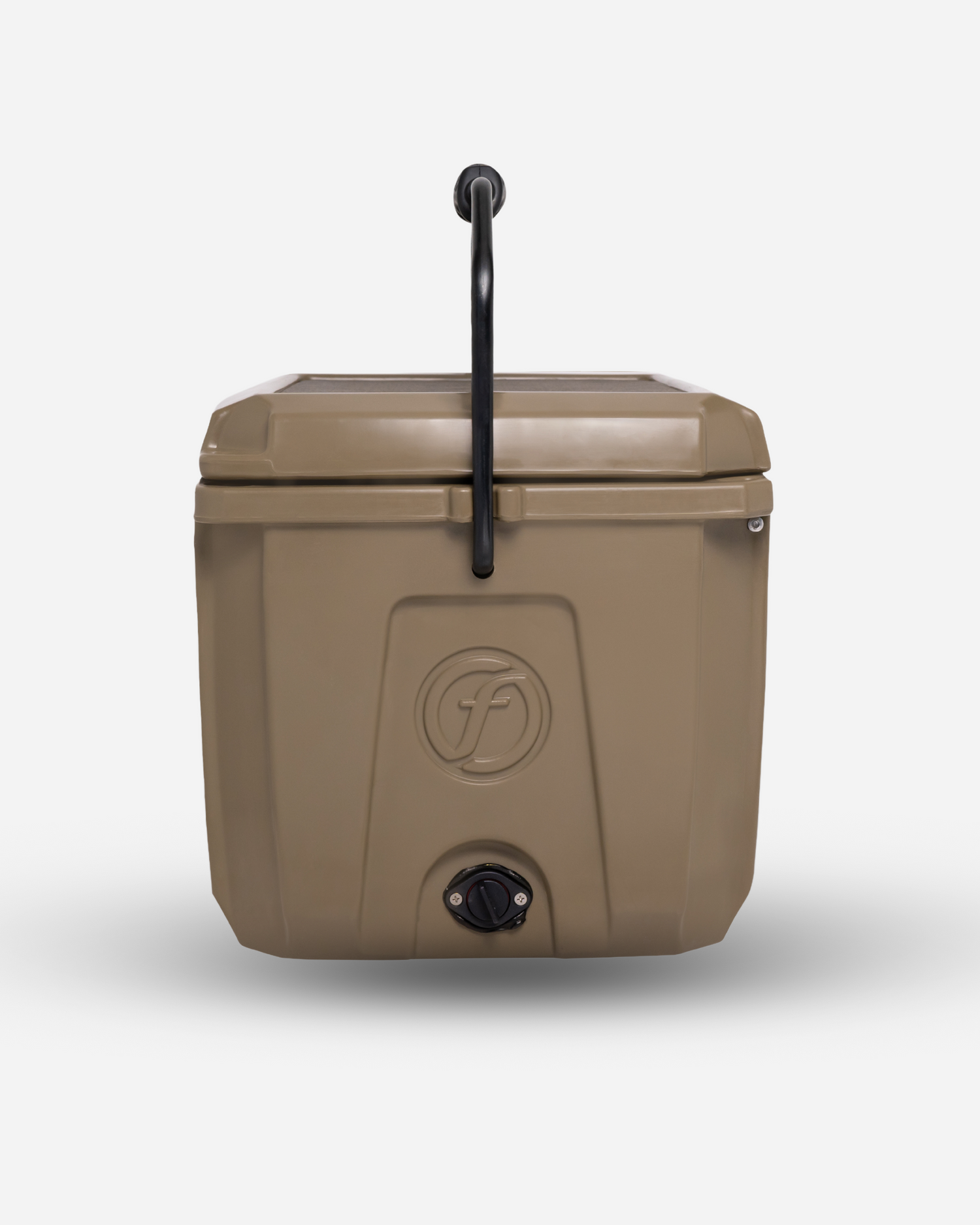 glacière hard cooler 25L marron de profil