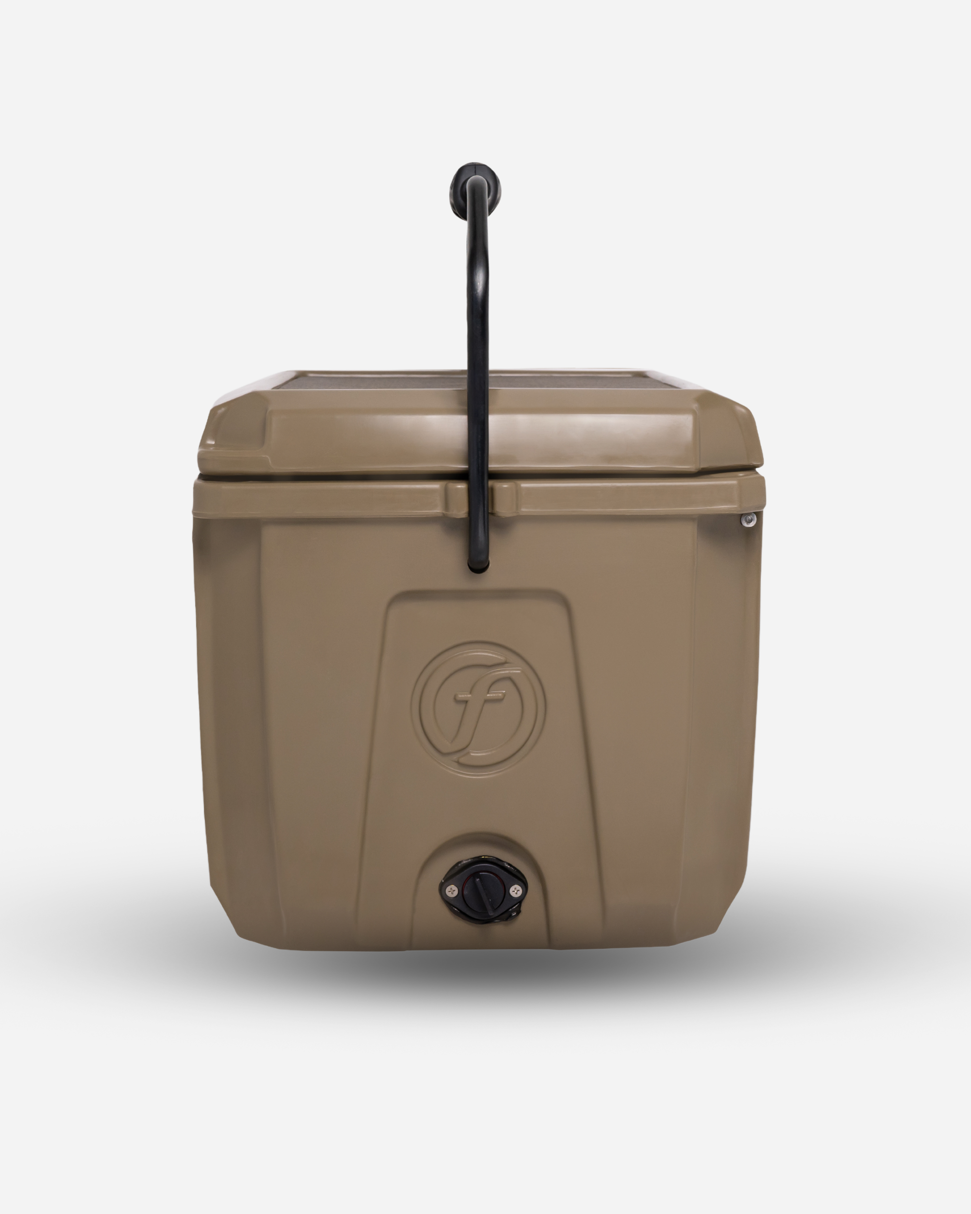 glacière hard cooler 25L marron de profil