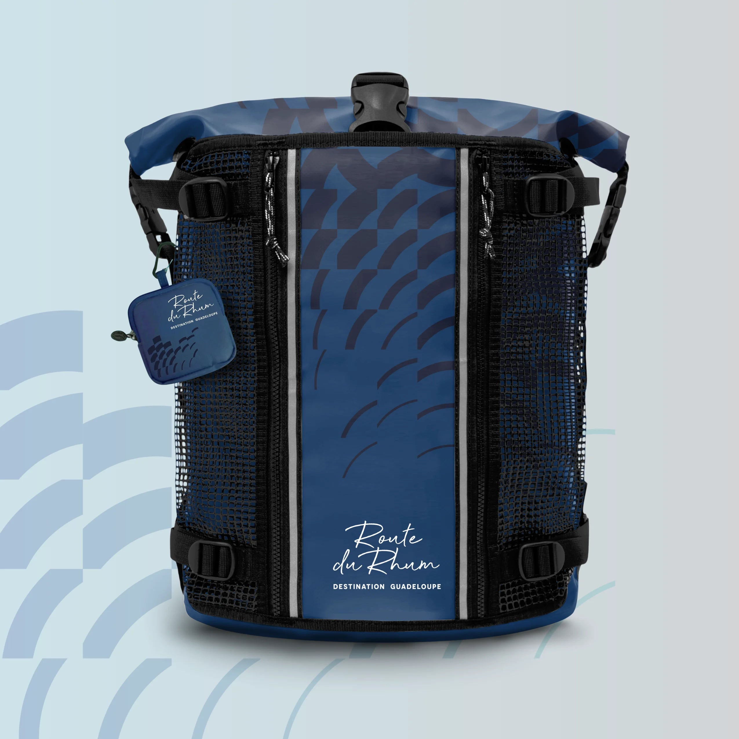 Sac à dos moto étanche Roadster Route du Rhum Du Guesclin – vue produit – FeelFree