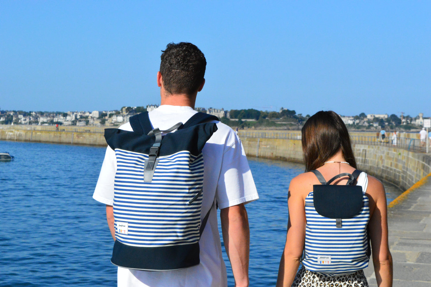 sac à dos marinière couple life style