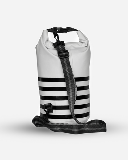 Sac polochon étanche dry tube 3L édition drapeau breton - vue arrière avec bandoulière 