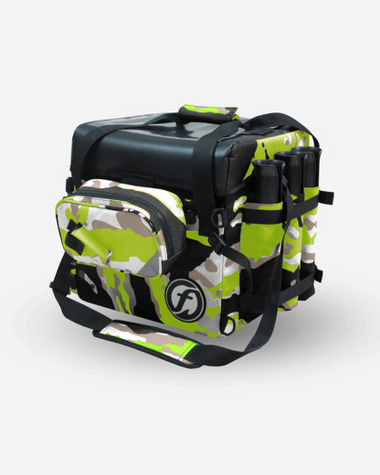 Sac de pêche crate bag camo lime