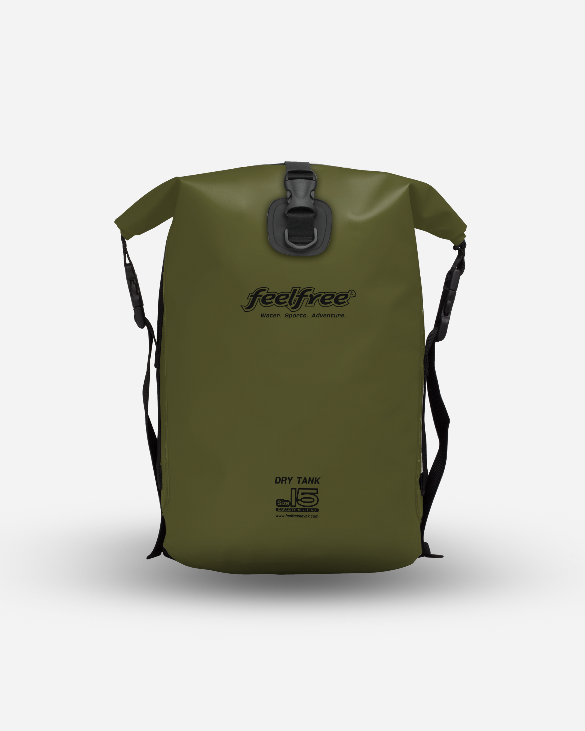 Sac à dos étanche Dry Tank 15L olive