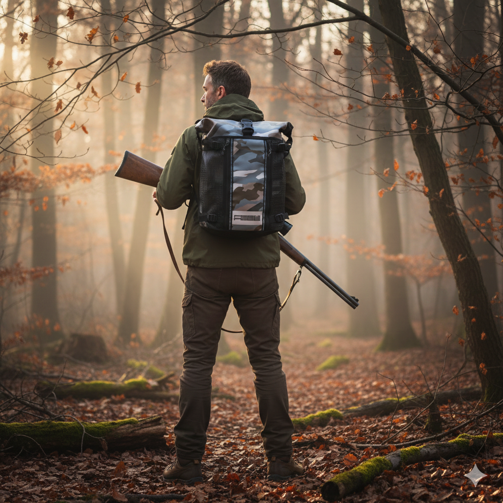 Sac à dos étanche camouflage pêche - chasse